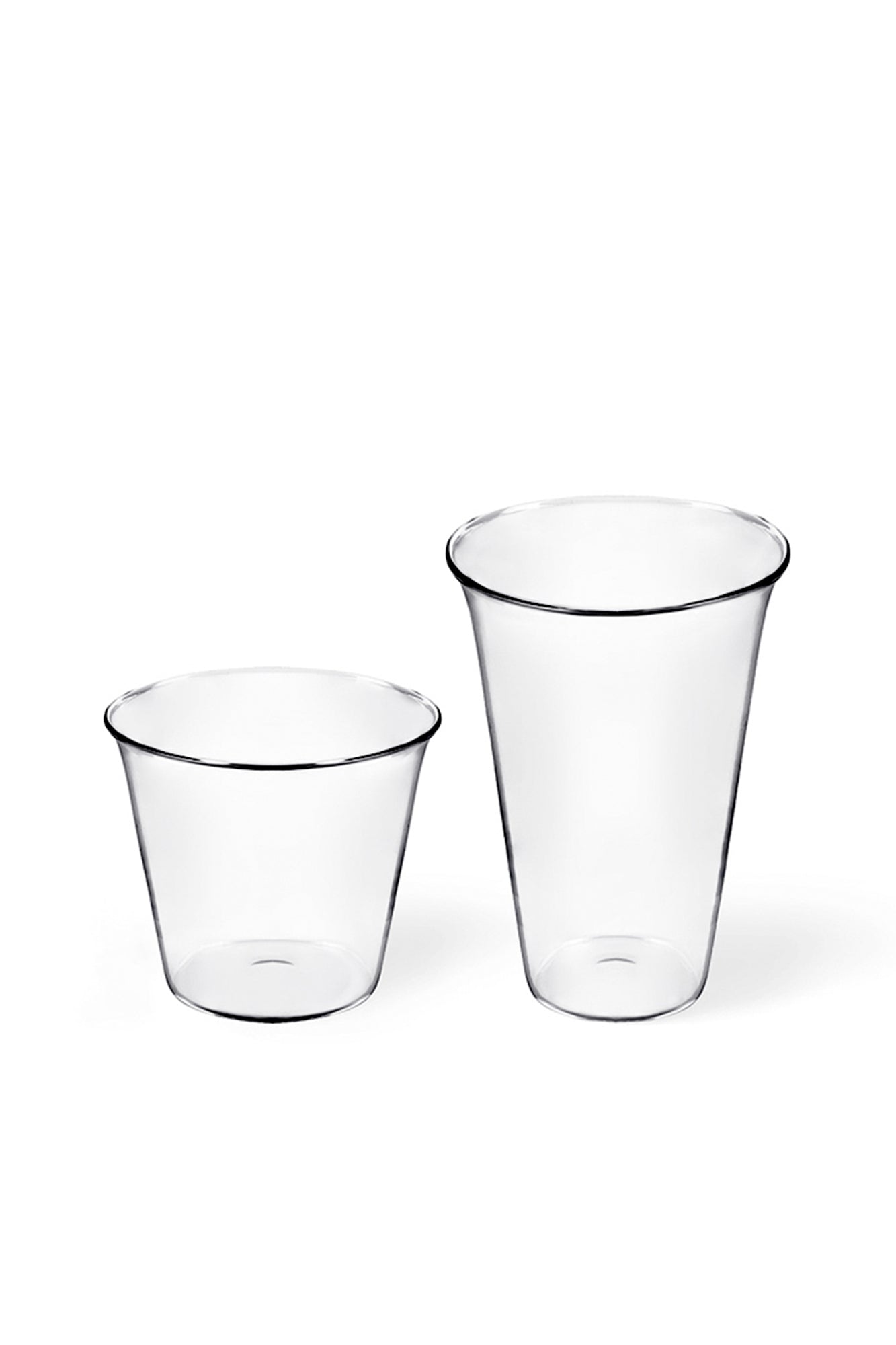 Simple clear glasses.