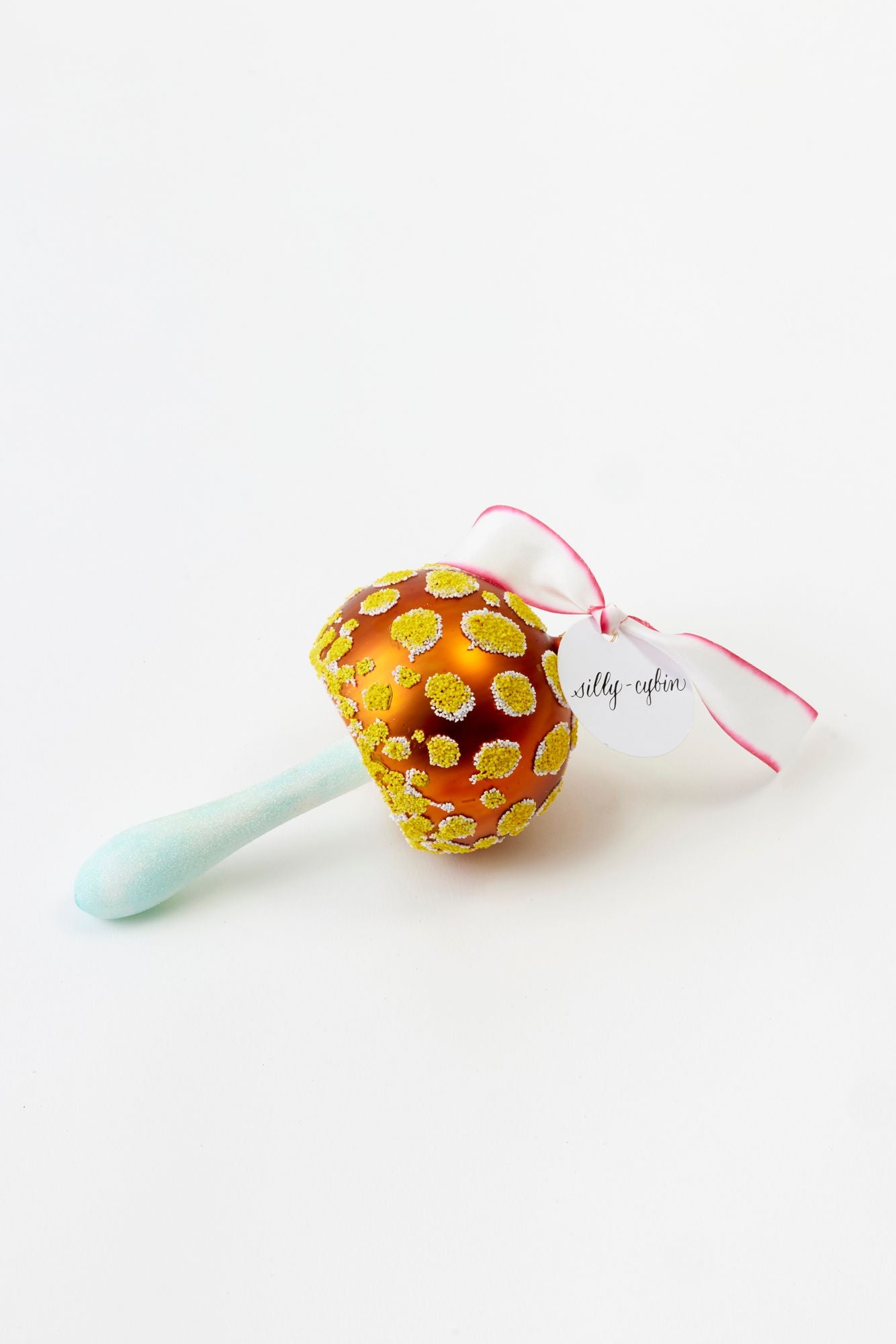 Mushroom ornament.