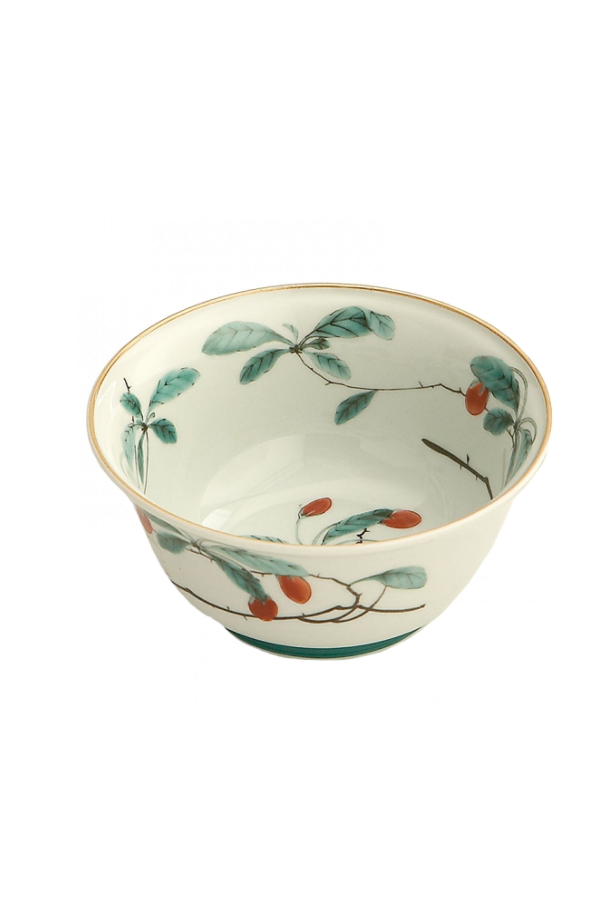 Tea and coffee service. This graceful design, with its leaves, berries, and butterflies, was derived directly from antique Chinese Palace porcelain.