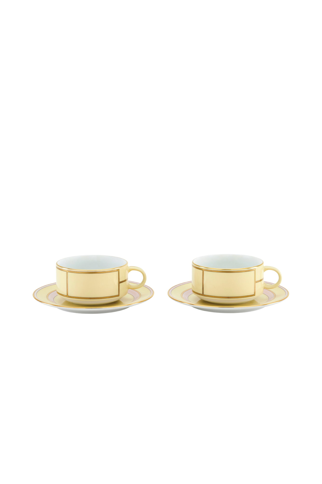 Ginori’s collection, Diva, is an homage to the vibrant energy of 1950s design, the glamour of the era's silver screen divas, and the timelessness that is Italian coffee culture. Four unexpected pastel colors feature in the collection: Celeste, Giallo, Rosa and Verde, all enhanced by gold detailing that accentuates the understated forms.