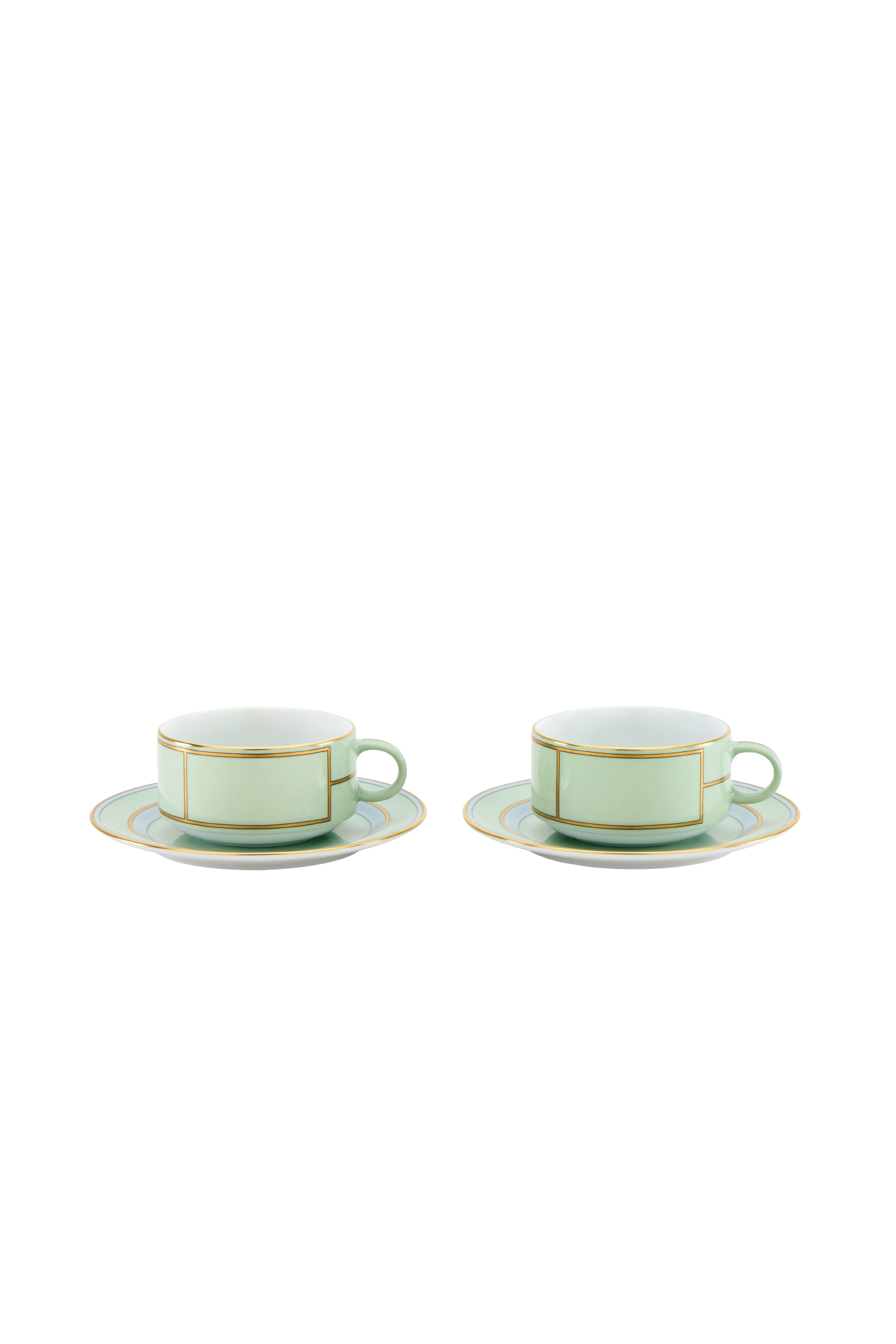 Ginori’s collection, Diva, is an homage to the vibrant energy of 1950s design, the glamour of the era's silver screen divas, and the timelessness that is Italian coffee culture. Four unexpected pastel colors feature in the collection: Celeste, Giallo, Rosa and Verde, all enhanced by gold detailing that accentuates the understated forms.