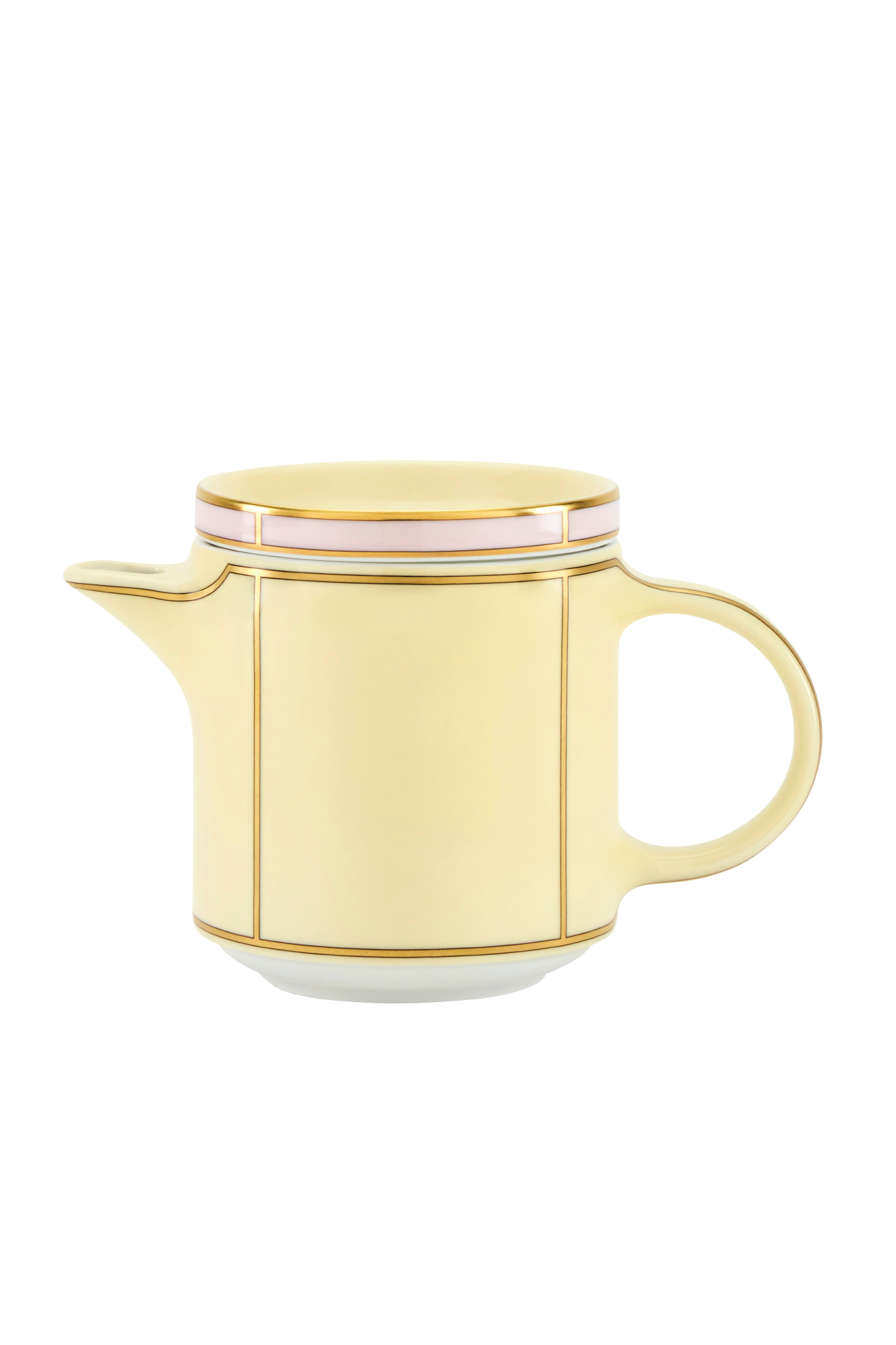 Ginori’s collection, Diva, is an homage to the vibrant energy of 1950s design, the glamour of the era's silver screen divas, and the timelessness that is Italian coffee culture. Four unexpected pastel colors feature in the collection: Celeste, Giallo, Rosa and Verde, all enhanced by gold detailing that accentuates the understated forms.