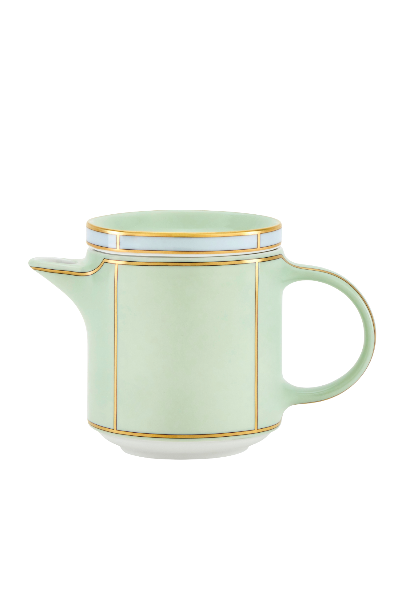 Ginori’s collection, Diva, is an homage to the vibrant energy of 1950s design, the glamour of the era's silver screen divas, and the timelessness that is Italian coffee culture. Four unexpected pastel colors feature in the collection: Celeste, Giallo, Rosa and Verde, all enhanced by gold detailing that accentuates the understated forms.