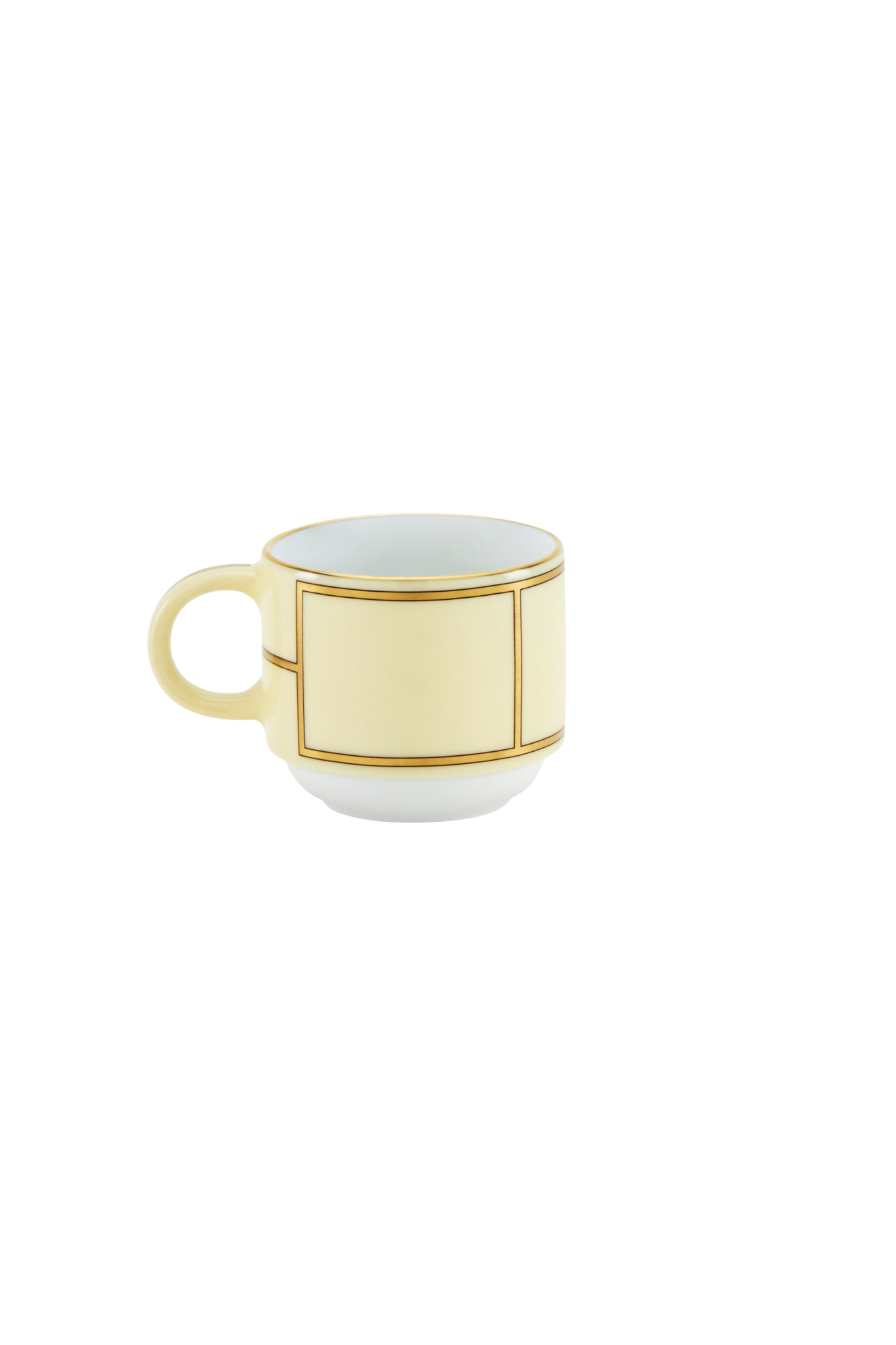 Ginori’s collection, Diva, is an homage to the vibrant energy of 1950s design, the glamour of the era's silver screen divas, and the timelessness that is Italian coffee culture. Four unexpected pastel colors feature in the collection: Celeste, Giallo, Rosa and Verde, all enhanced by gold detailing that accentuates the understated forms.