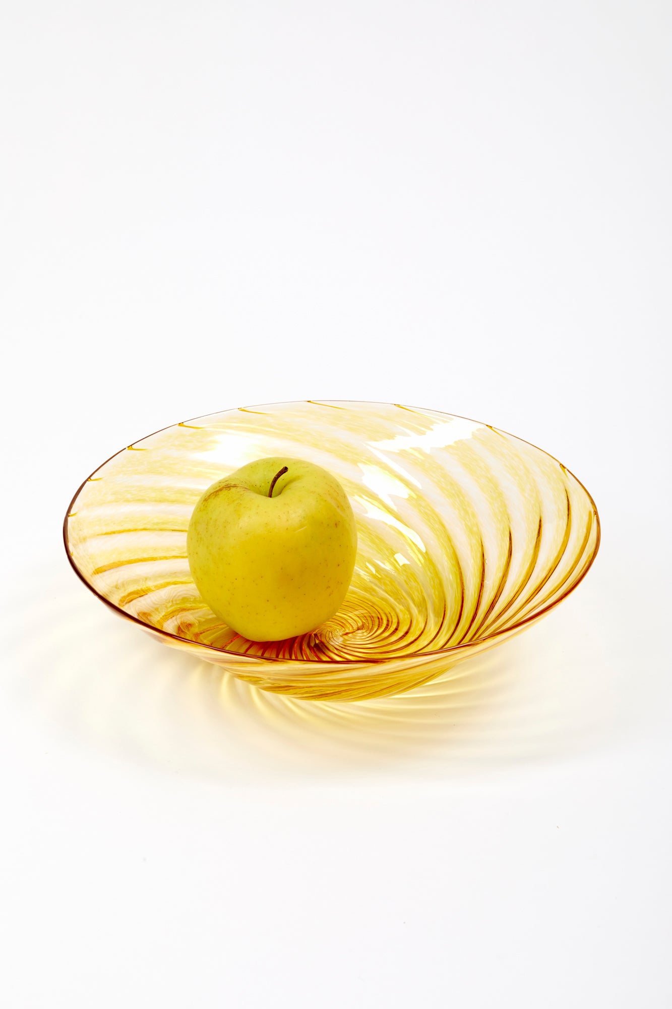 Handblown glass large bowls in variety of colors.