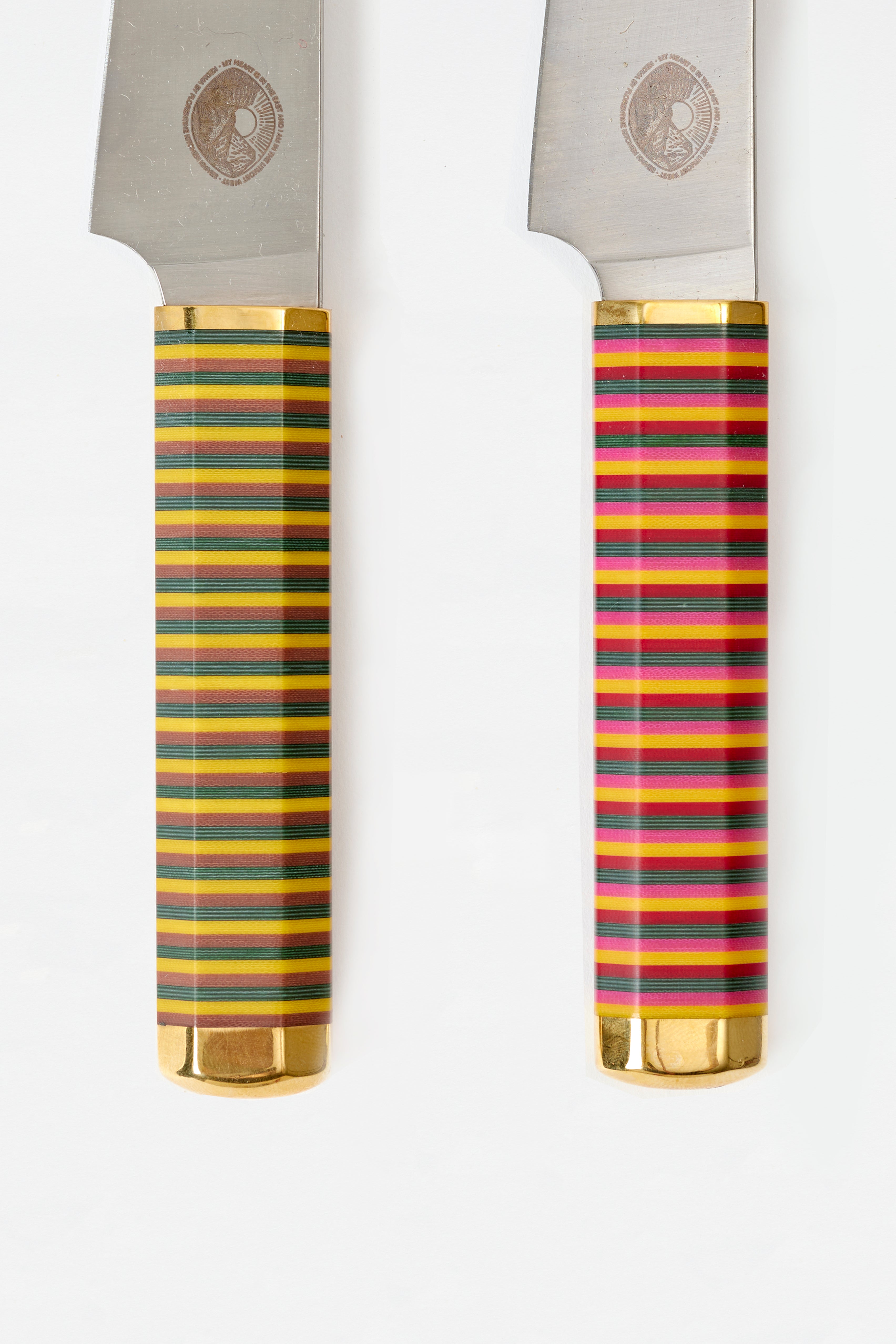 STRIPED SERVING KNIVES