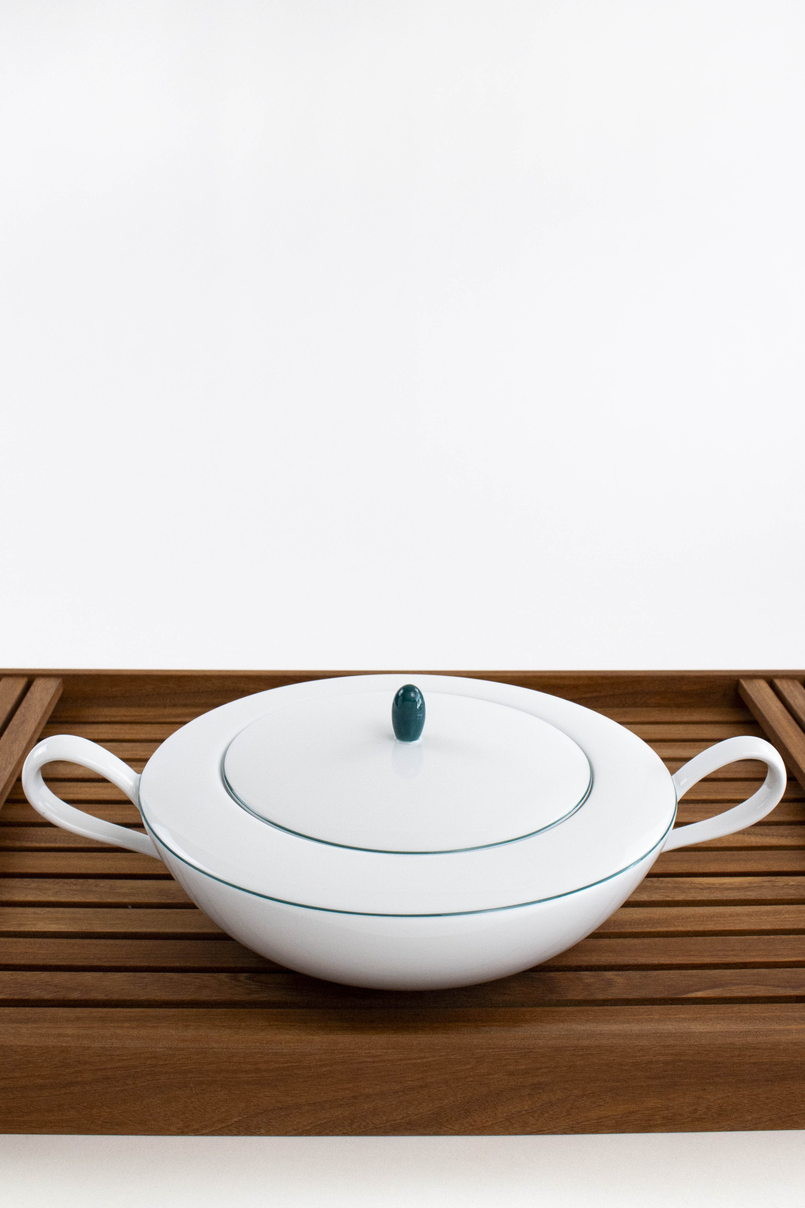 Porcelain Monceau serving dishes.