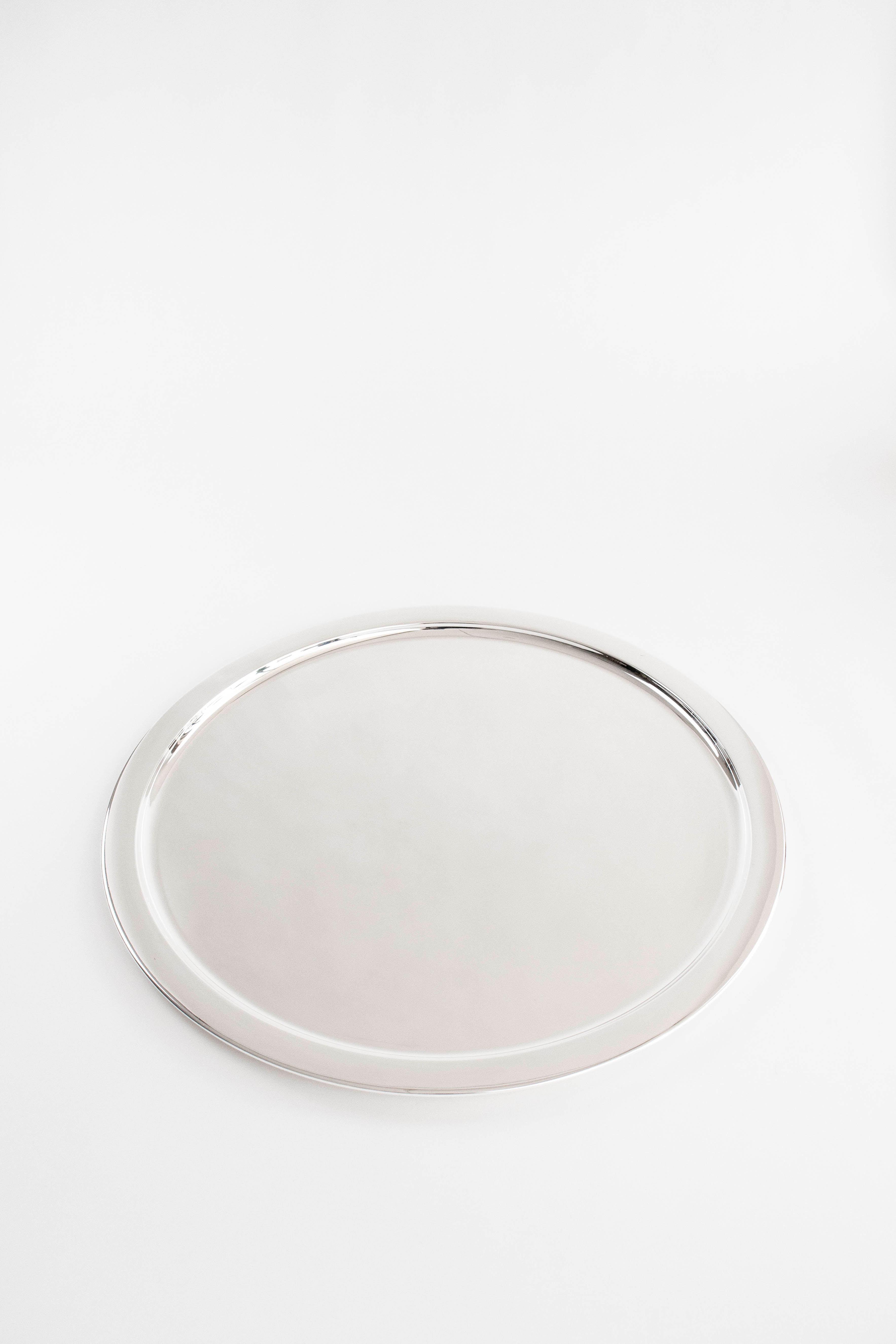 Vintage english round serving tray.