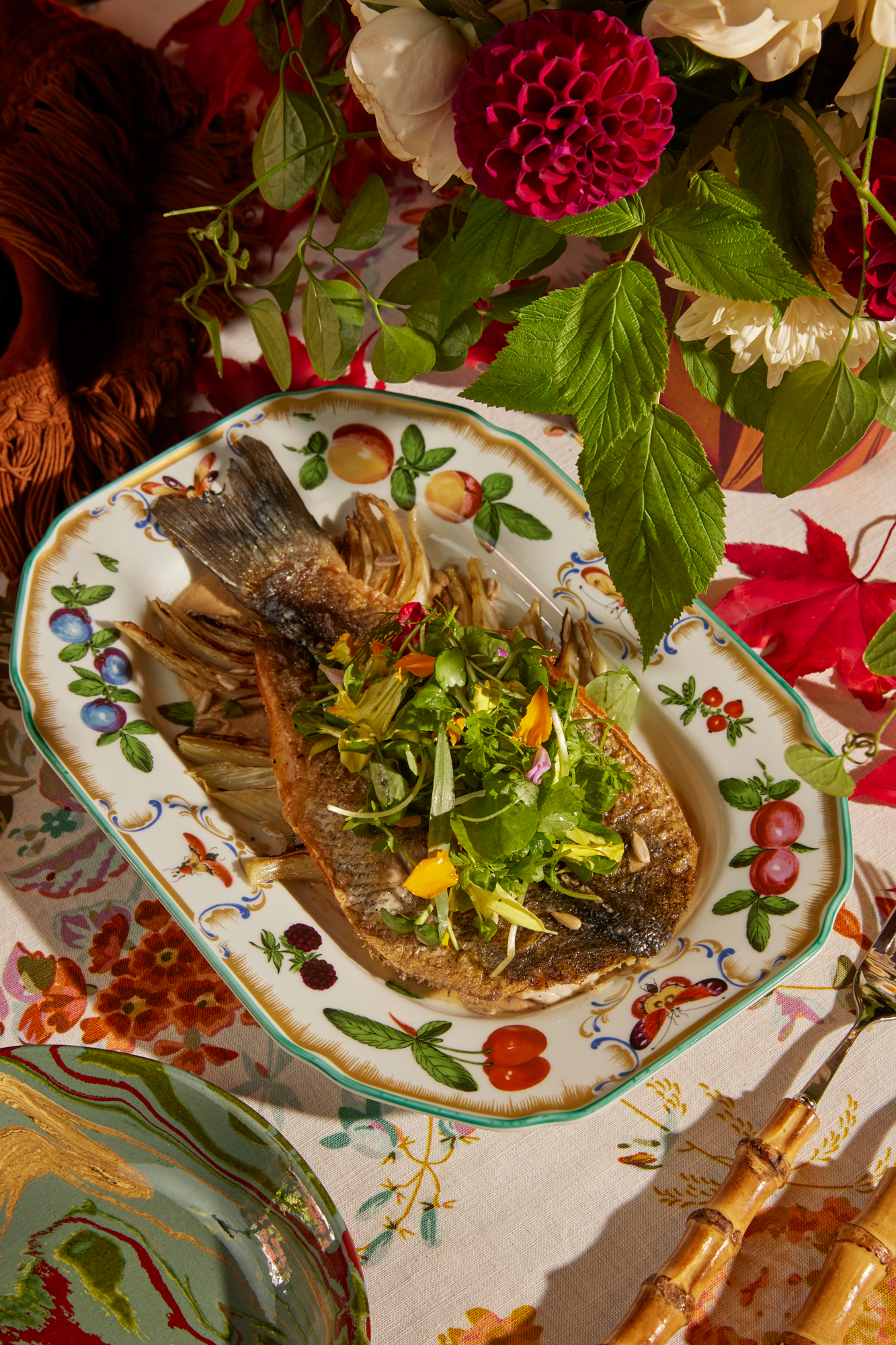 The dinner service platter was originally made for William Henry, Duke of Gloucester, circa 1770.