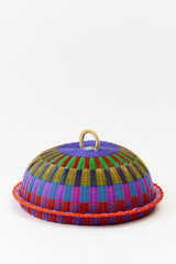 WOVEN SERVING TRAY WITH COVER
