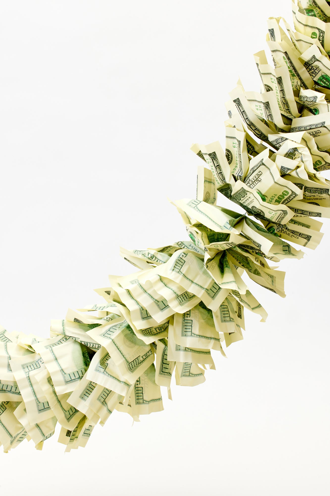 Boa made from fake money. Perfect for a party.