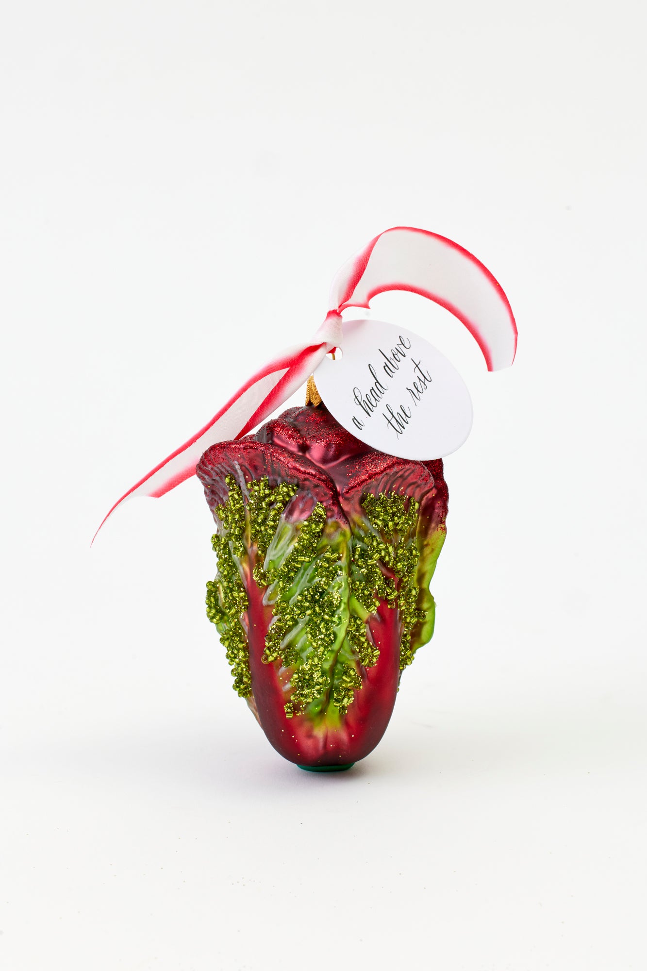 Hand-painted glass Sprout ornament crafted in Poland.