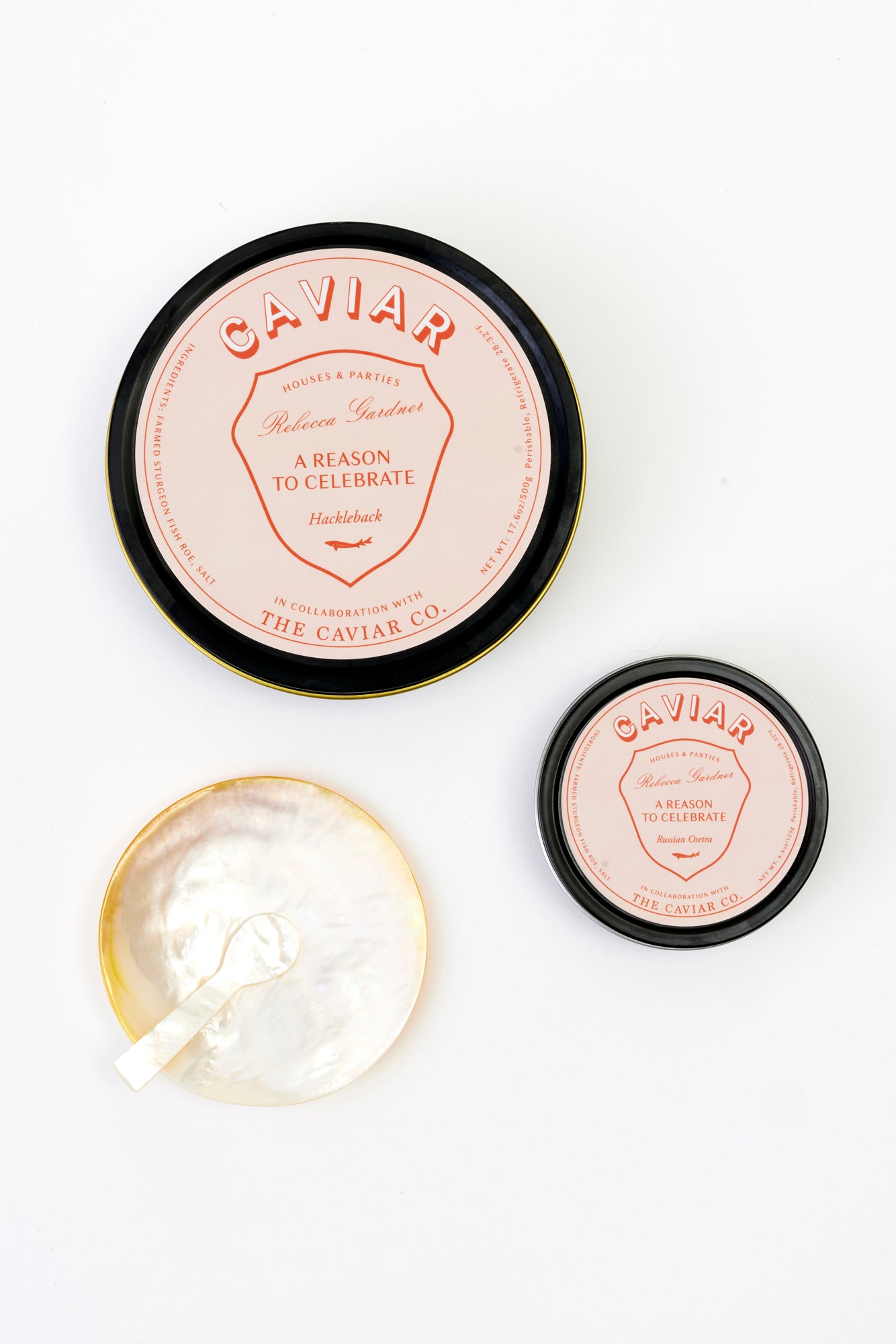 Russian Osetra caviar, a collaboration The Caviar Co. and Houses and Parties.