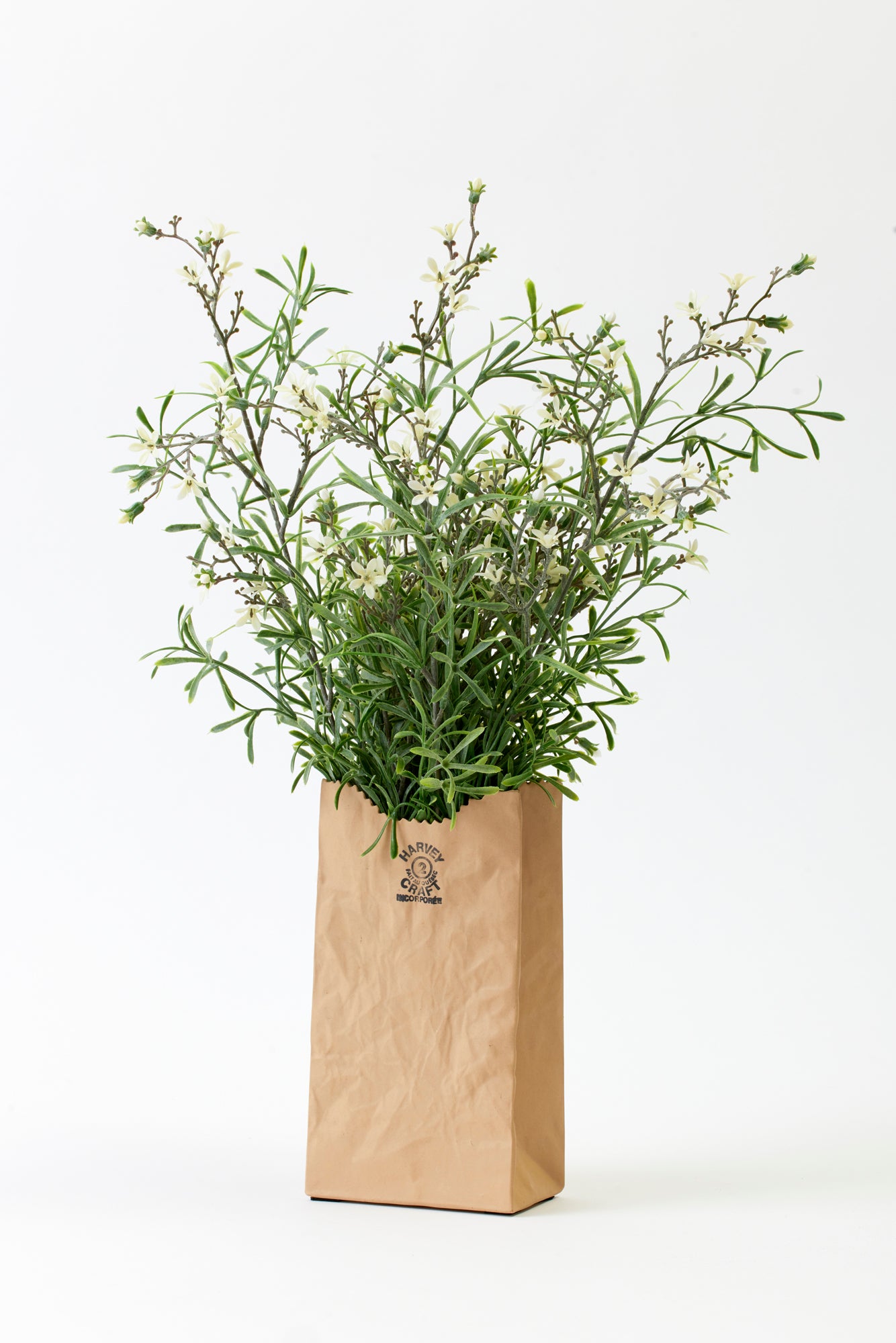 VINTAGE TROMPE L’OEIL “PAPER” BAG VASE