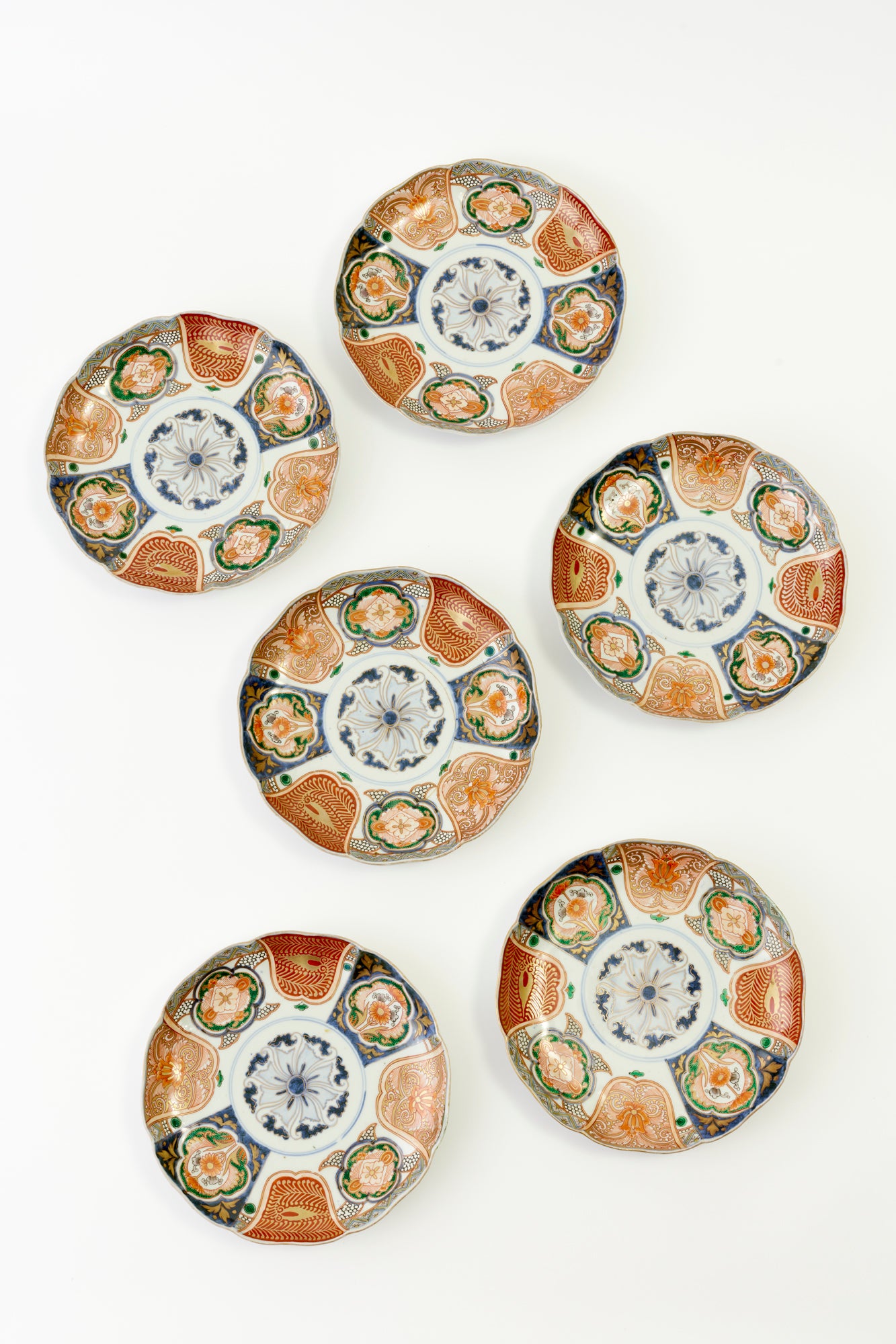 Vintage Imari plates mix and match.