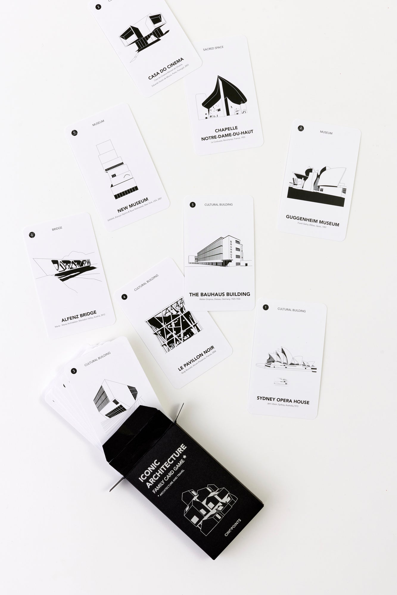 ICONIC ARCHITECTURE FAMILY CARD GAME.