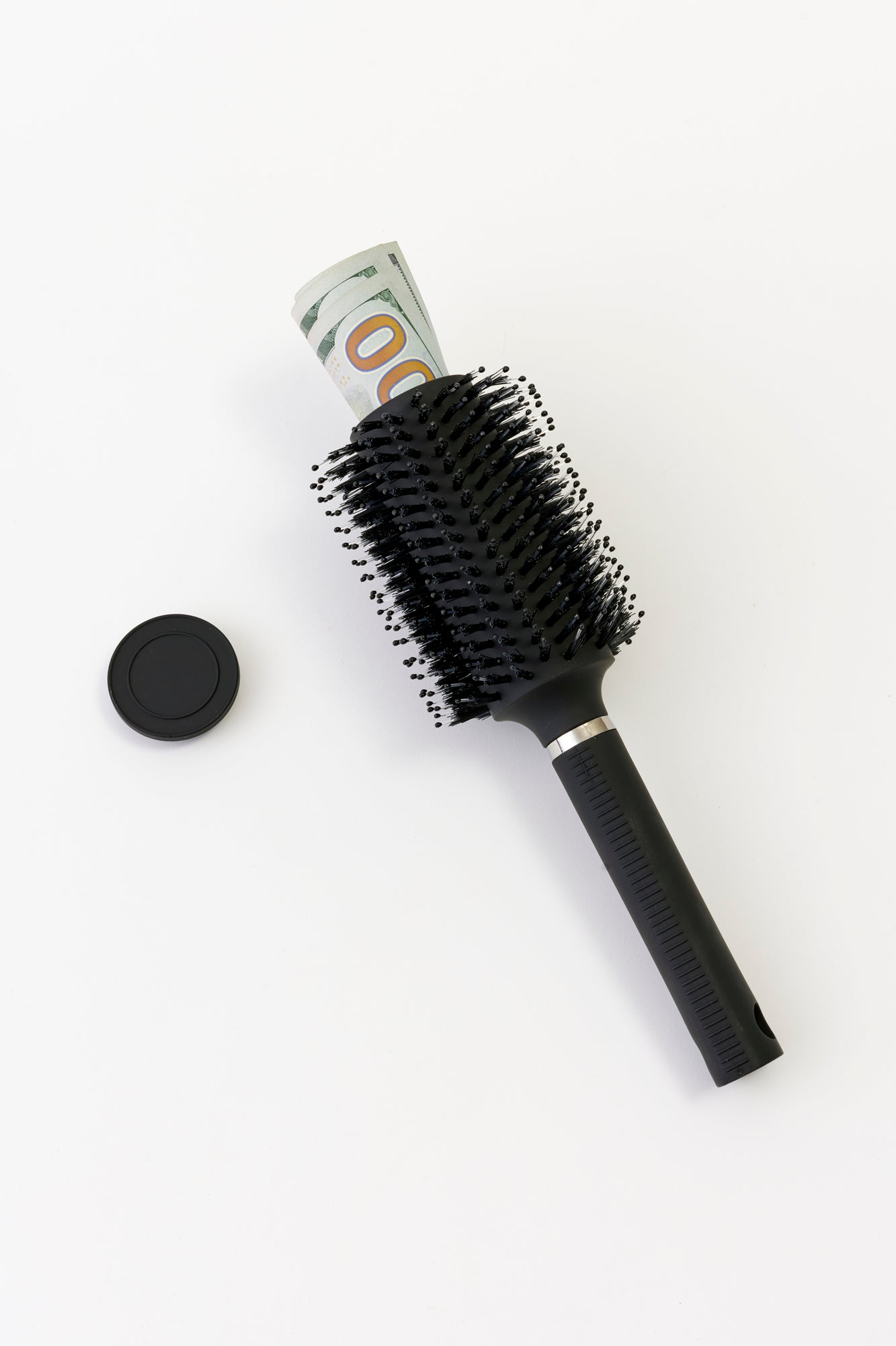 Secret stash hair brush.