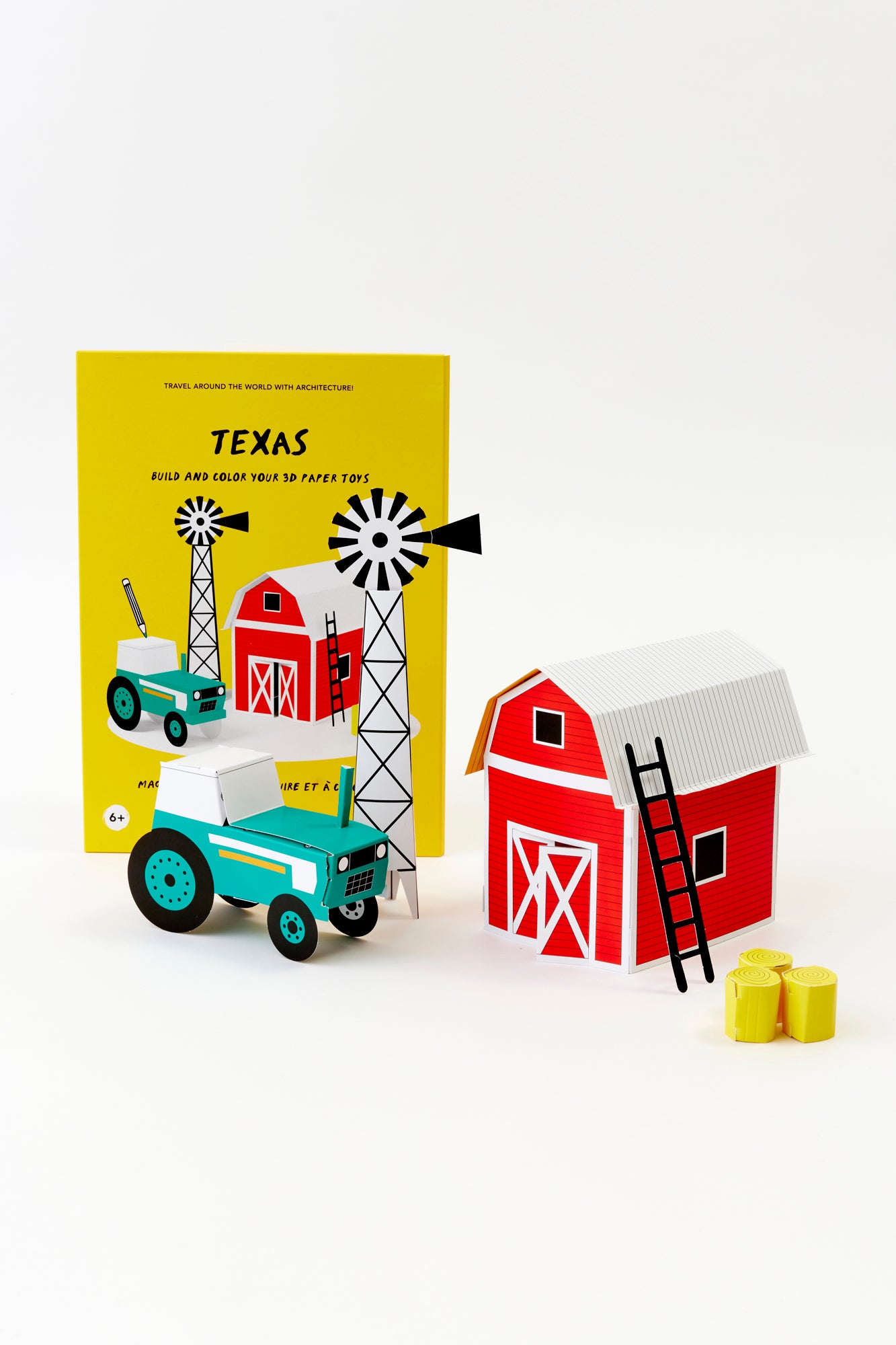 Each Little Paper Place kit is double-sided for double the fun. Choose between colorful pre-designed sides that capture the essence of these places or opt for a blank canvas where your child can unleash their artistic talents, with coloring pencils, markers, or paint.