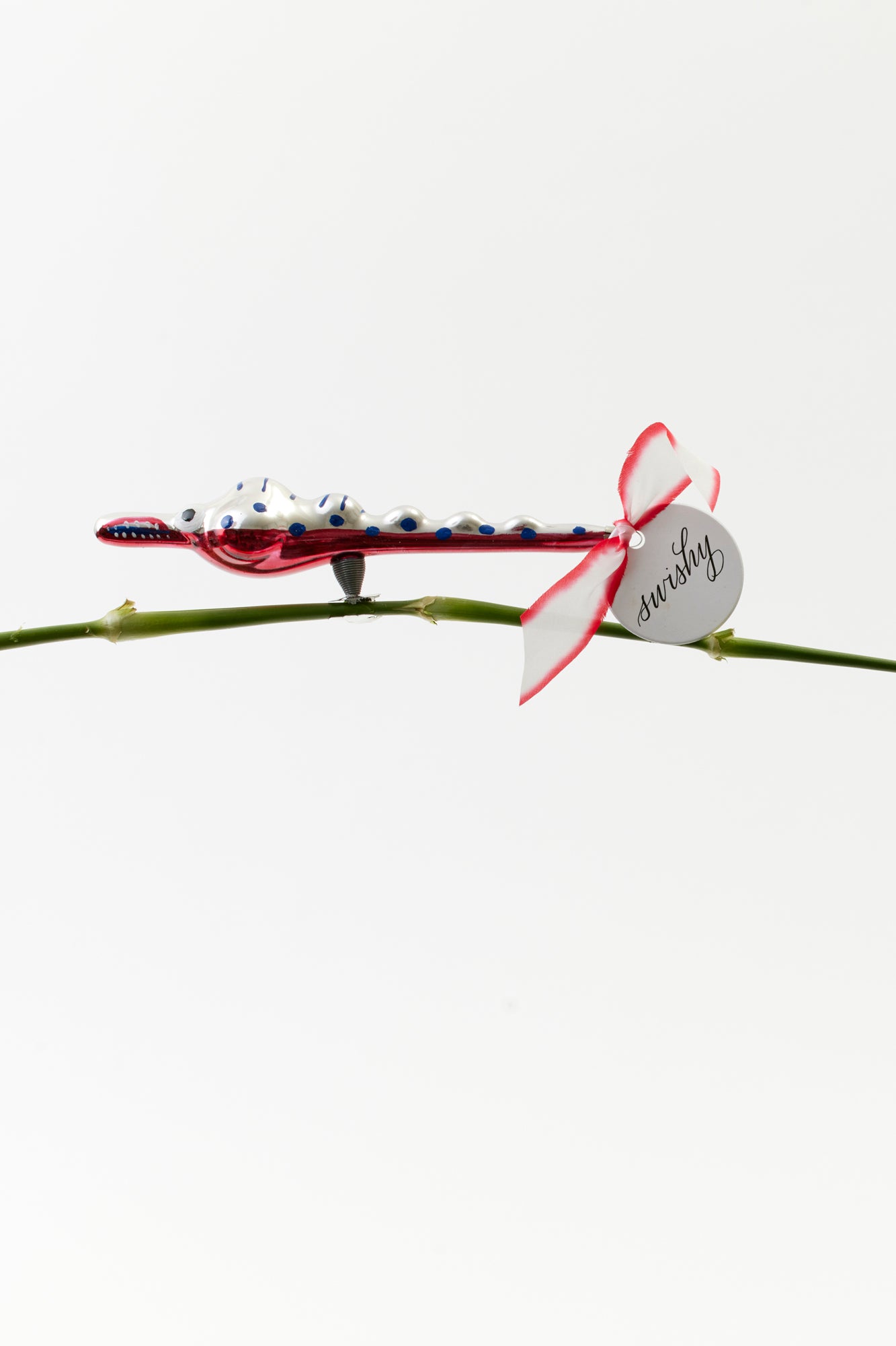 Bug on a branch ornament.