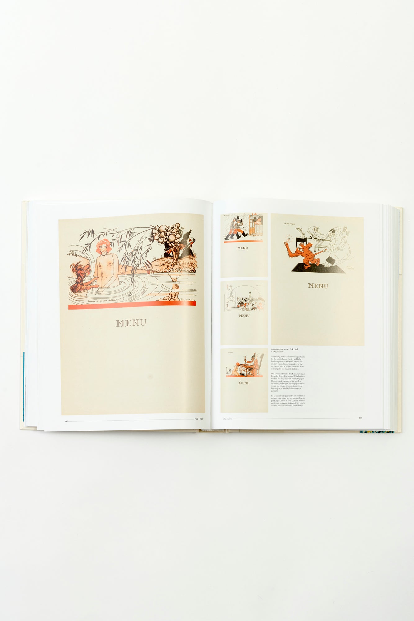 Menu Design in America” is an all-encompassing tribute to the finest samples of this graphic art. With almost 800 examples, this luxurious volume doubles as a history lesson on the evolution of restaurants and the dining culture in America.