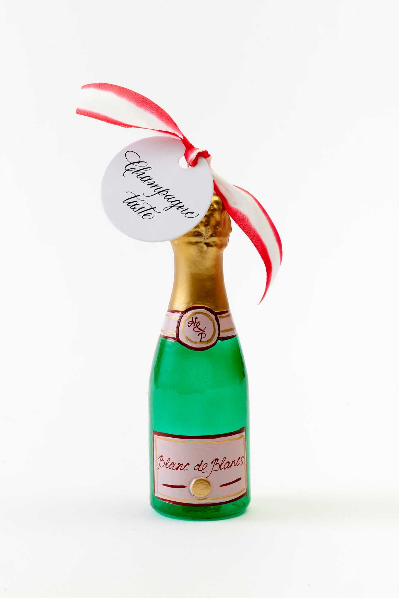 Champagne taste ornament. Perfect for NYE or the holidays.