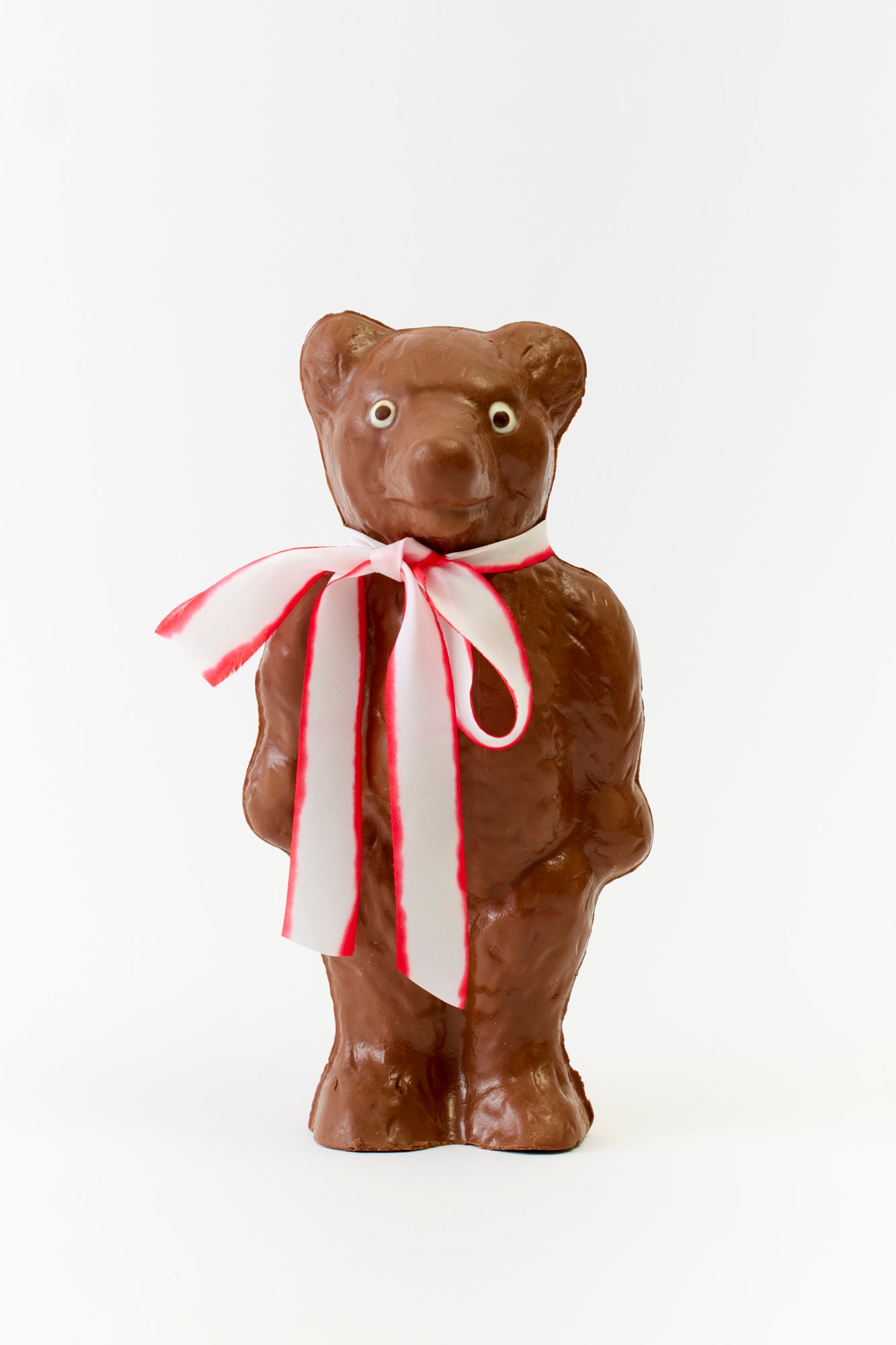 Solid chocolate bear.