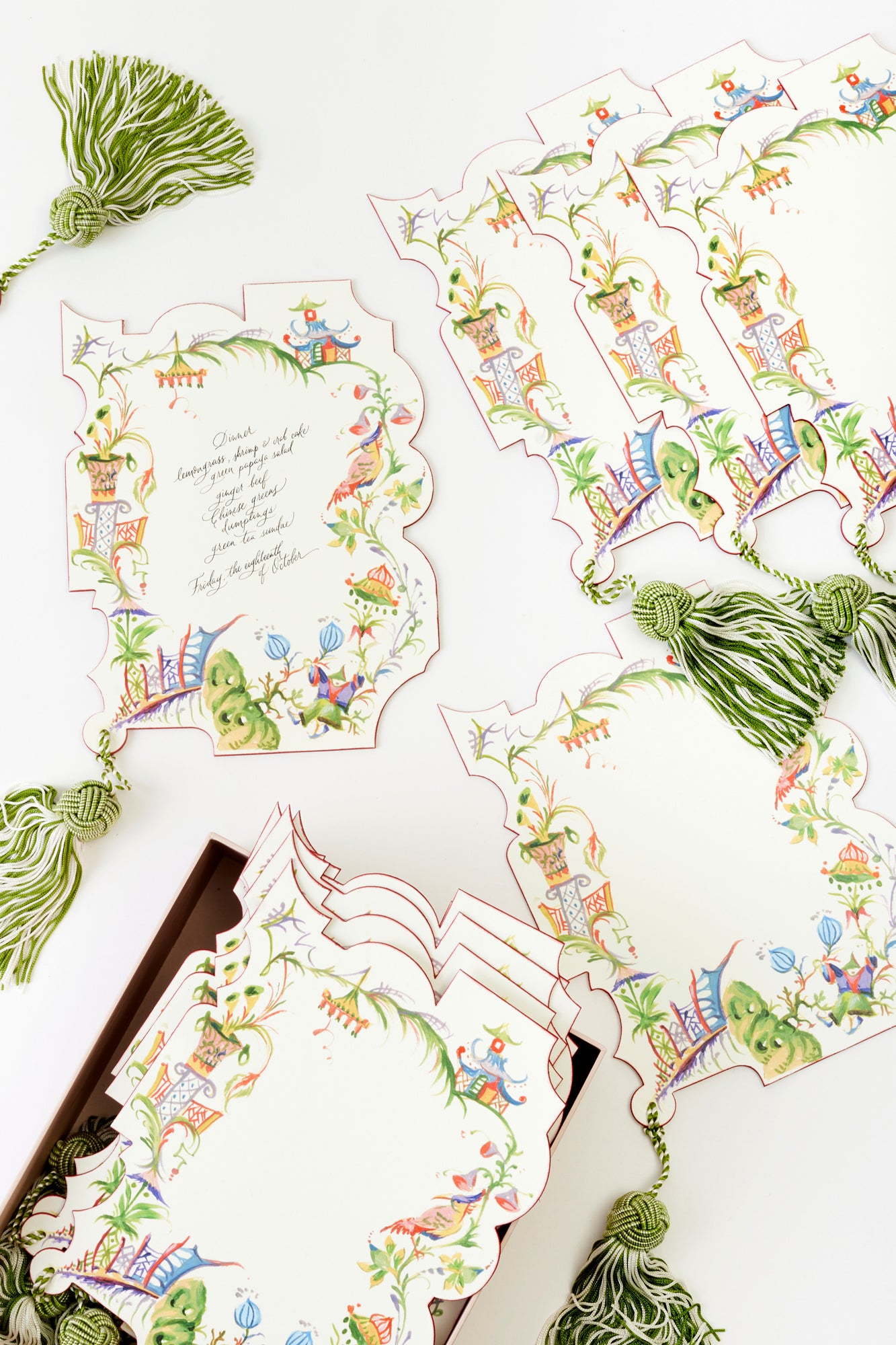 Fairytale menu cards.