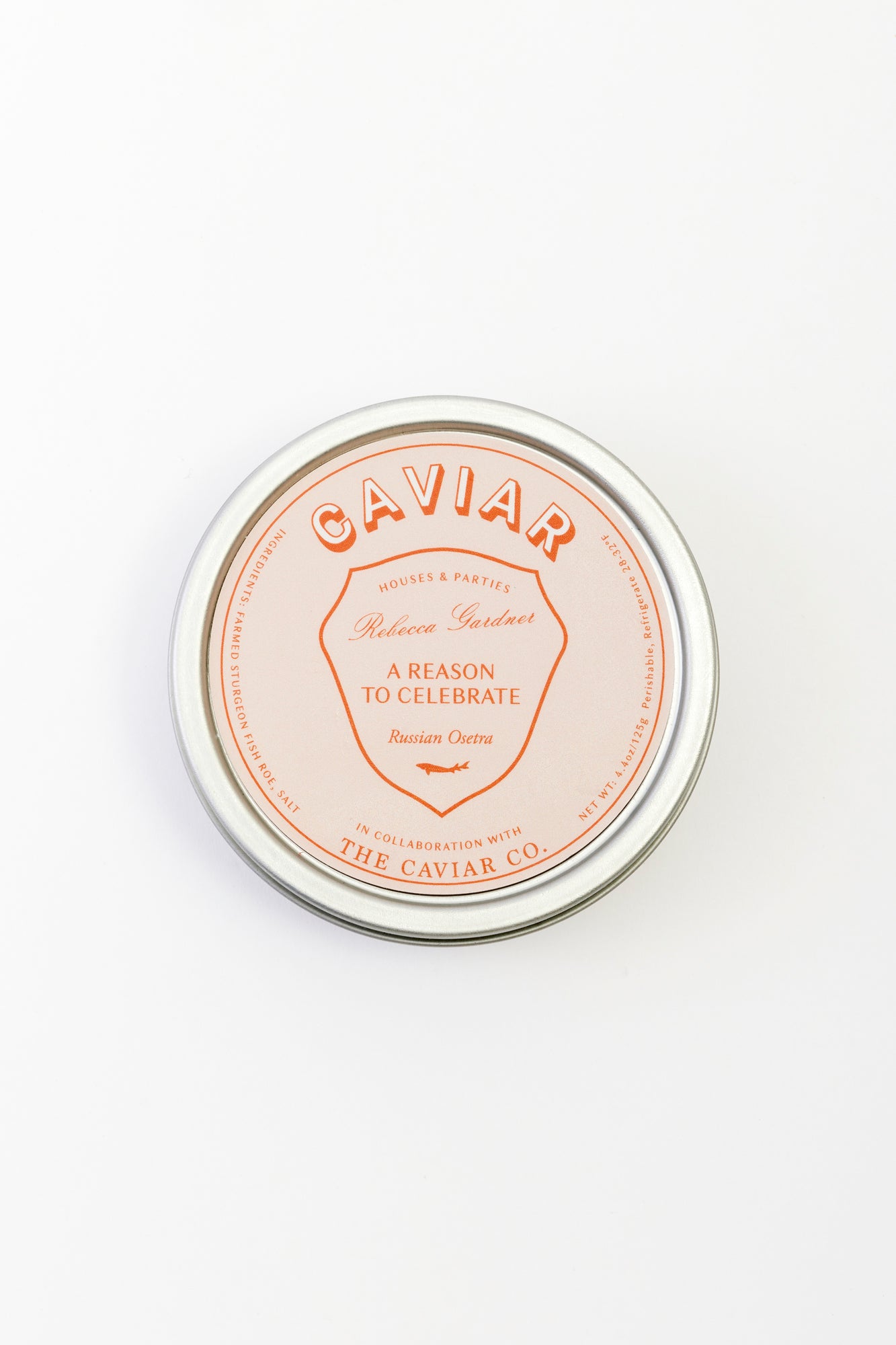 Russian Osetra caviar, a collaboration The Caviar Co. and Houses and Parties.