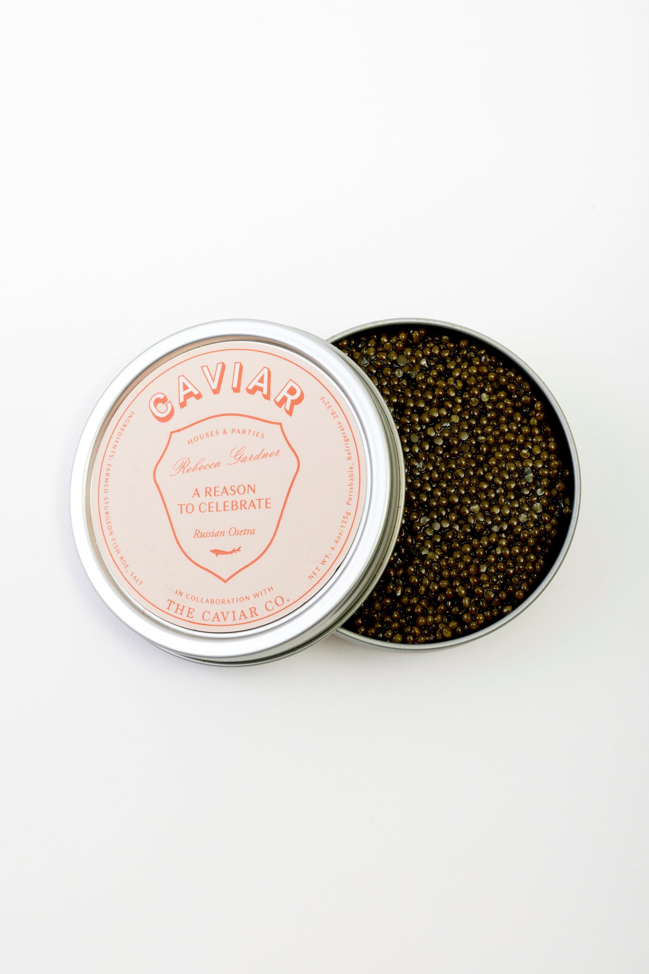 Russian Osetra caviar, a collaboration The Caviar Co. and Houses and Parties.