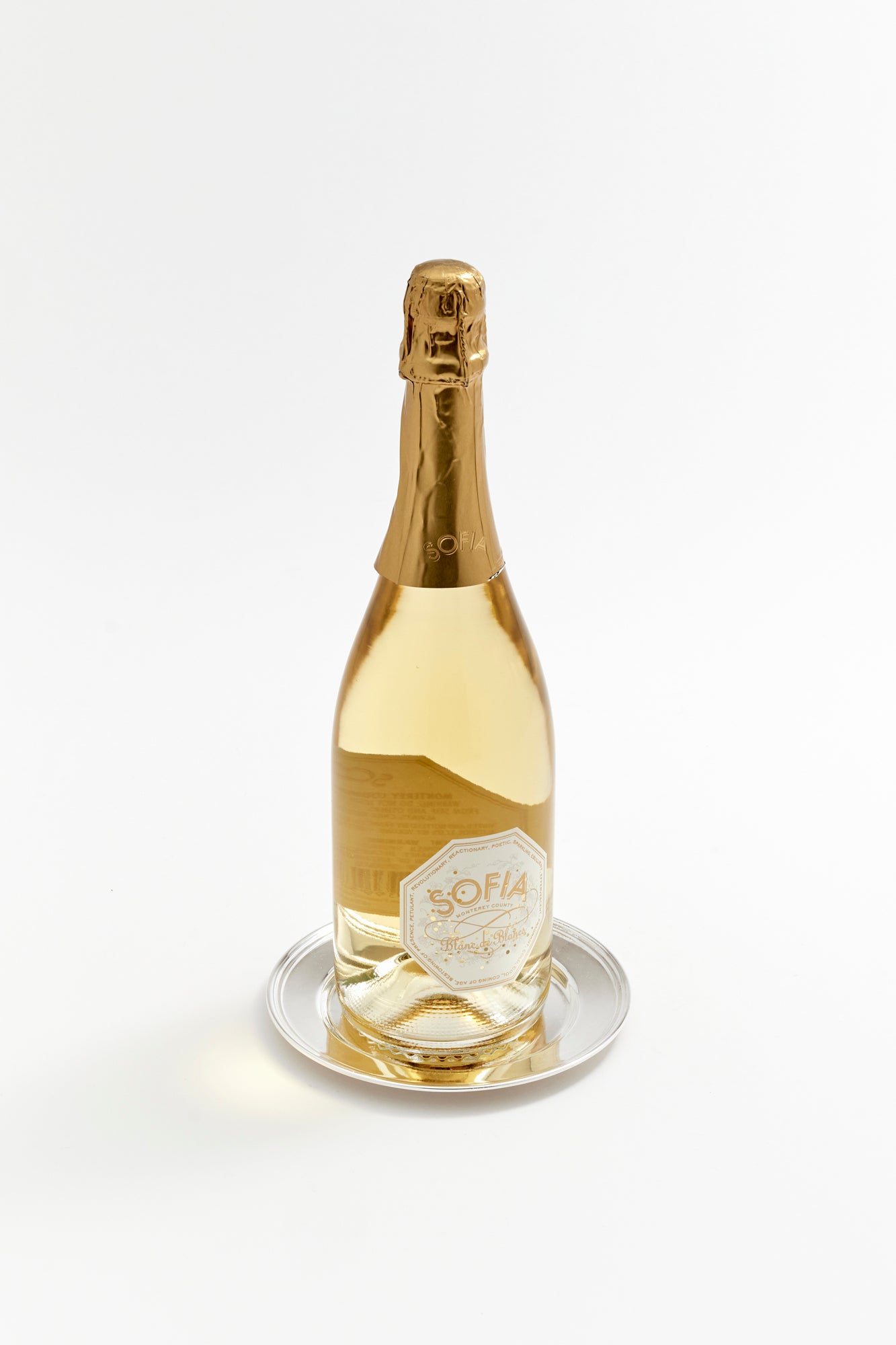 Silver coaster plates.