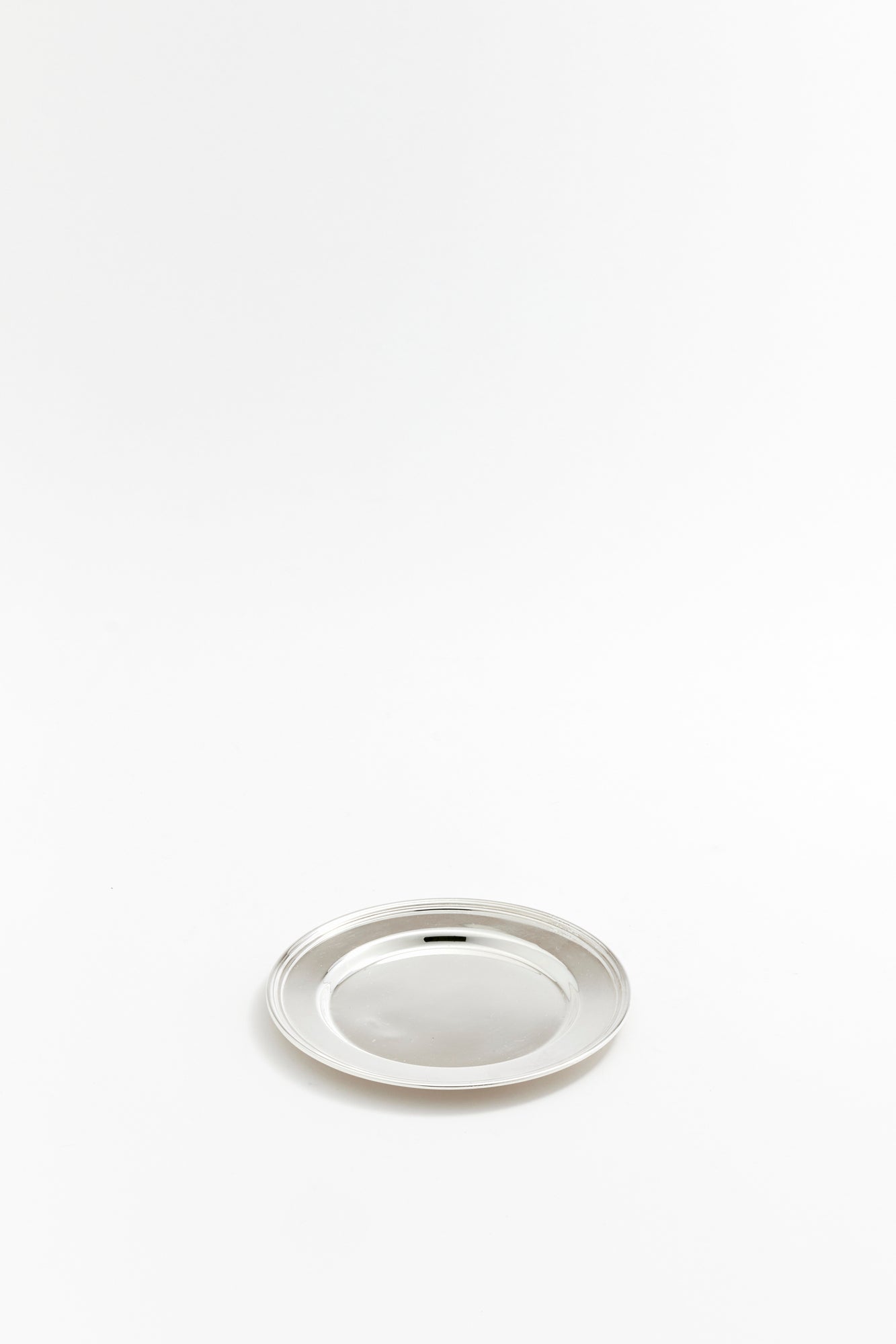 SILVER COASTER PLATE