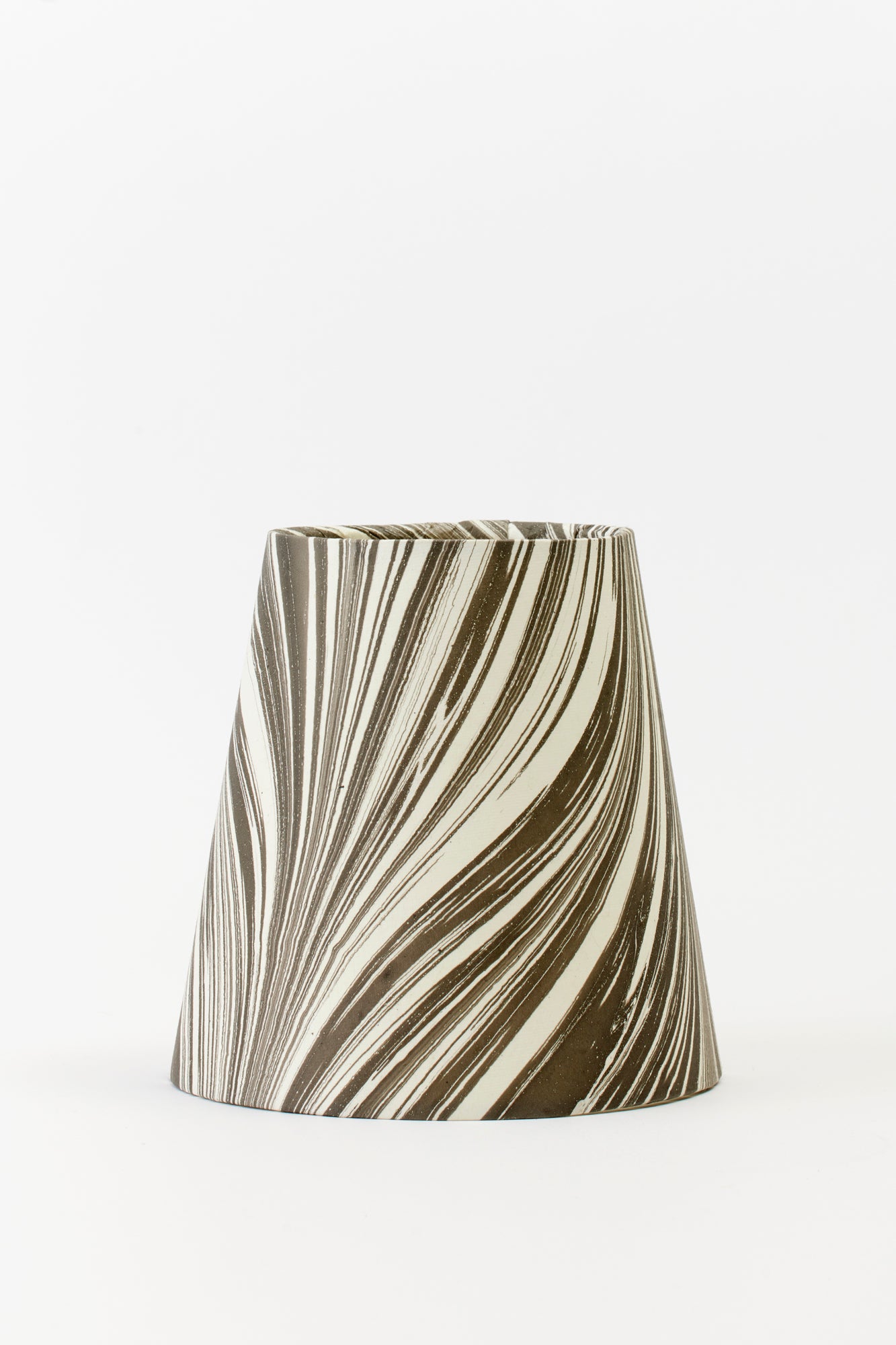 Black and White paper chandelier lamp shade.