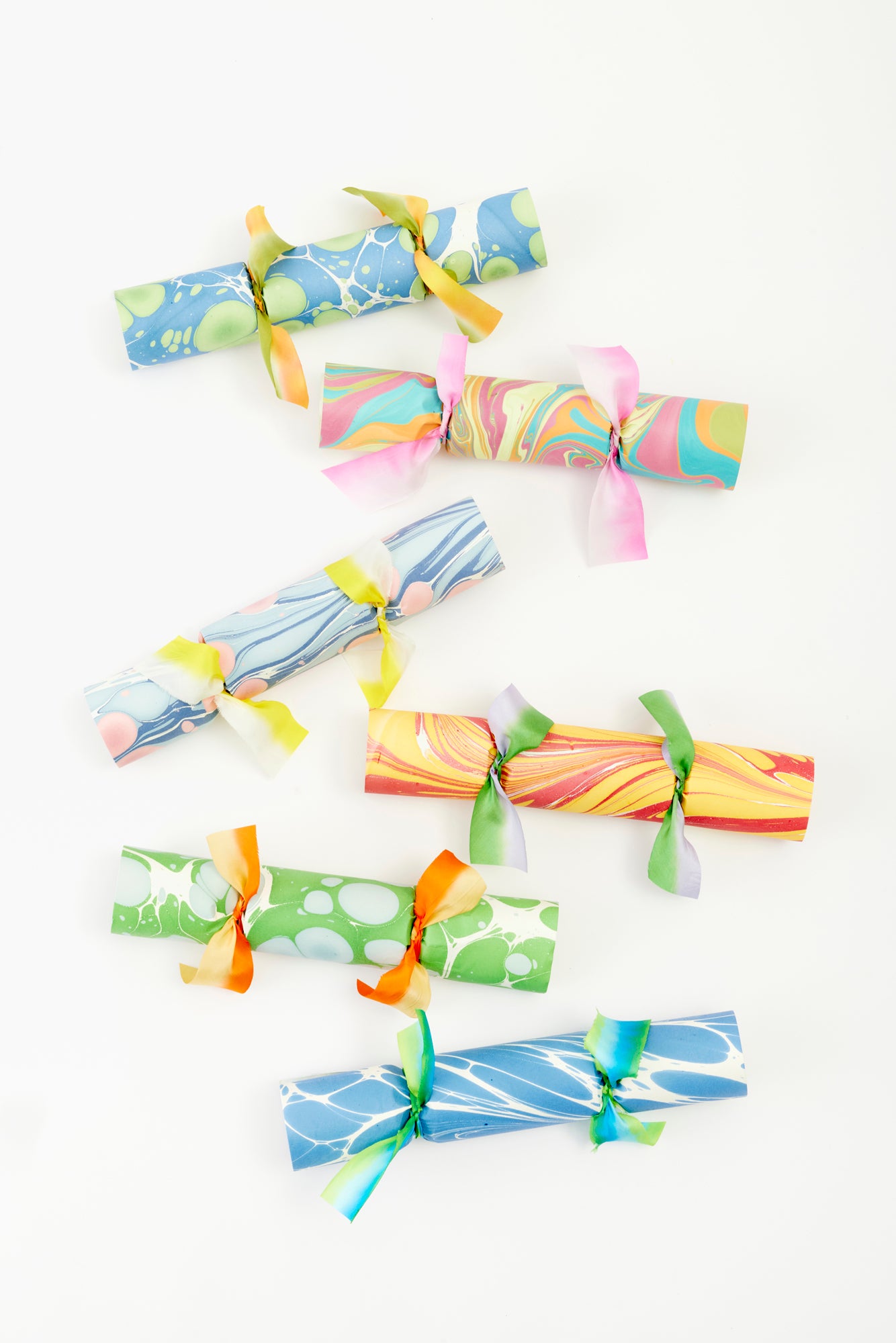 Party poppers or crackers for any occasion.