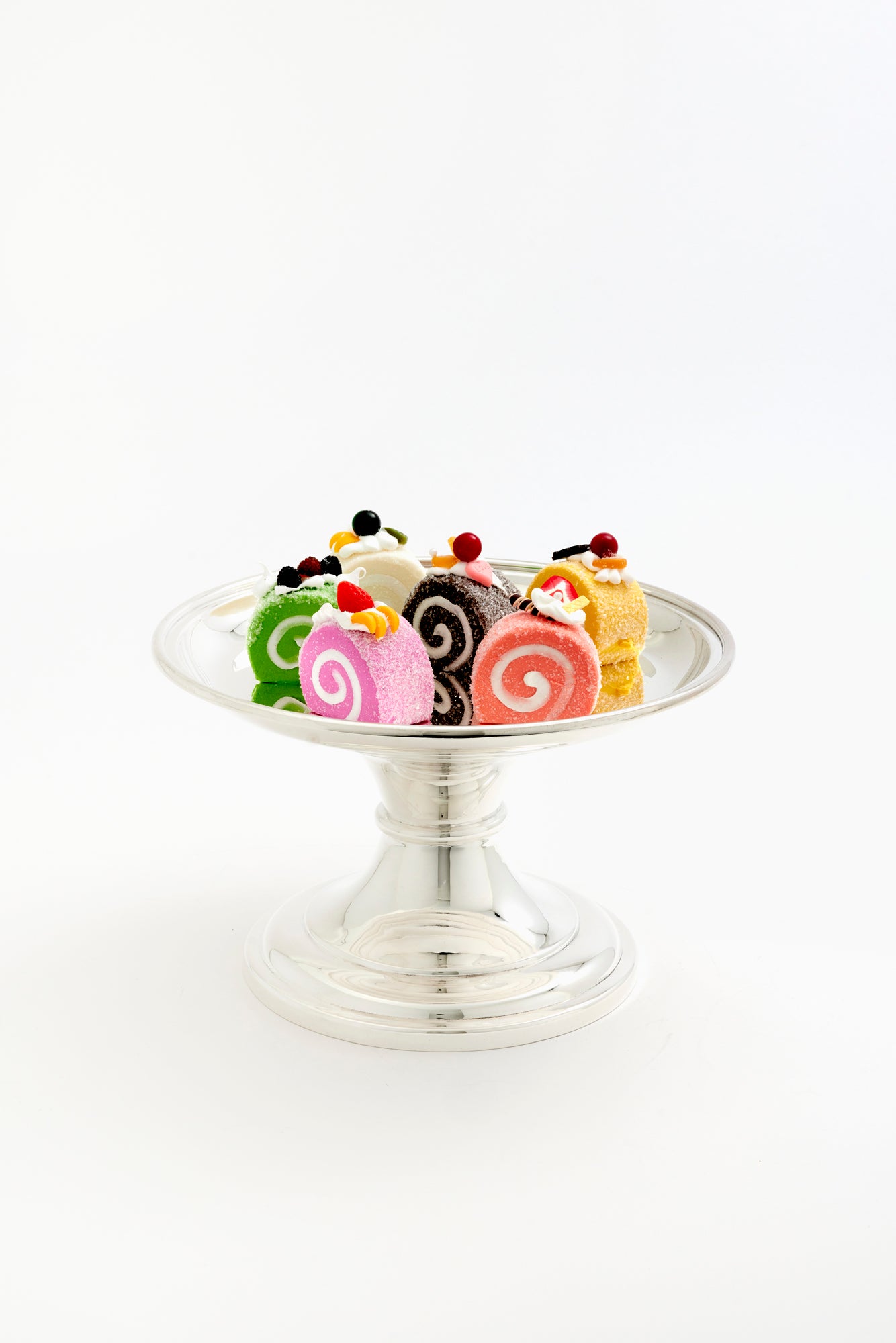 Fake swiss rolls for props.