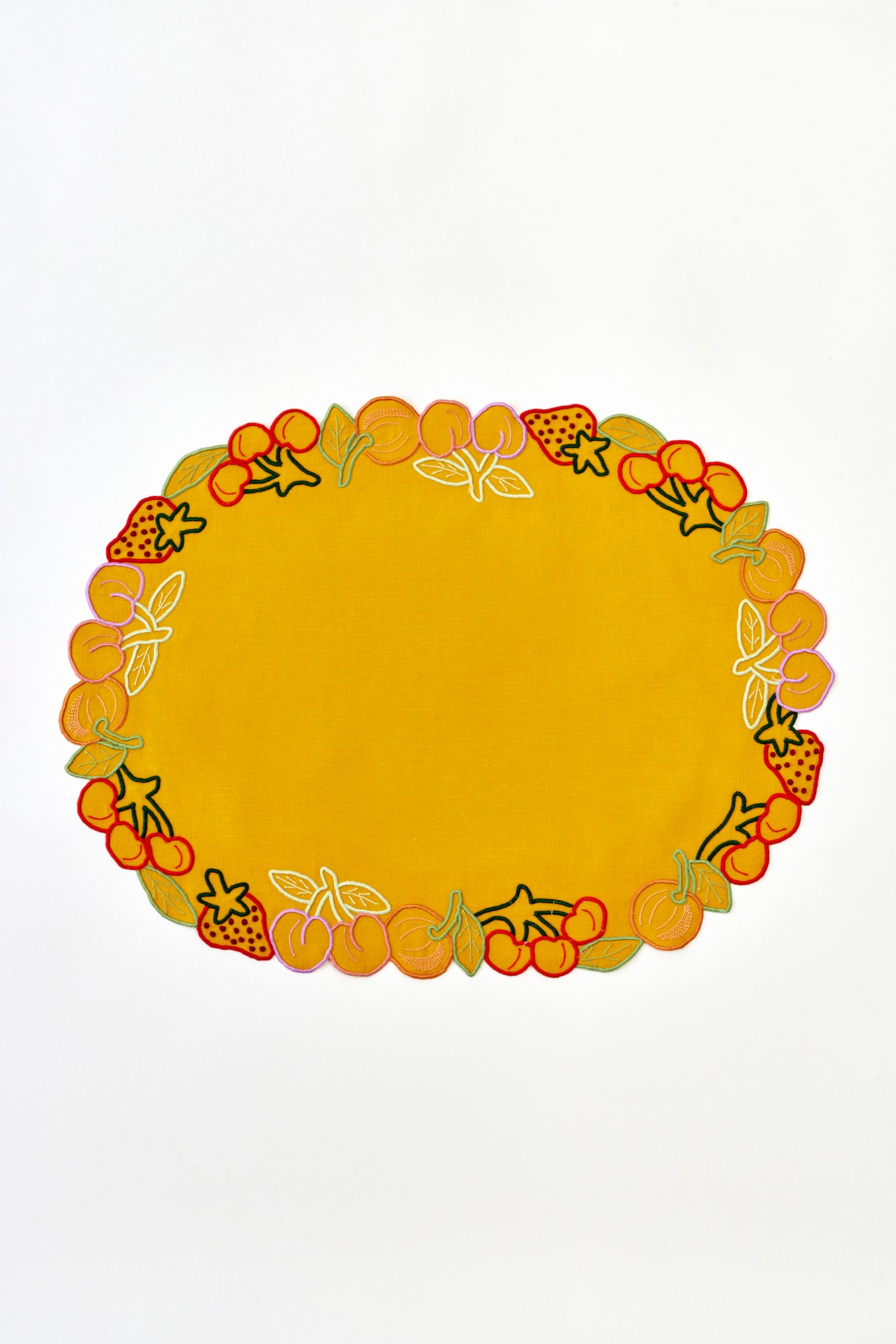 SET OF 4 FRUIT FORWARD PLACEMATS & NAPKINS
