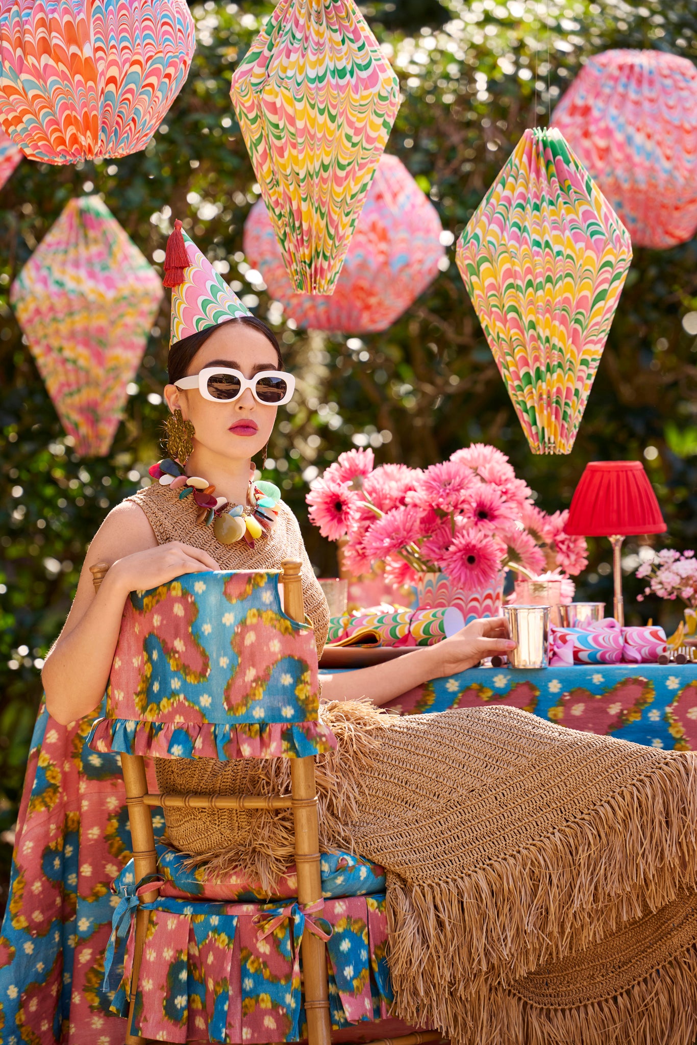 CIRCUS MARBLED PAPER LANTERNS