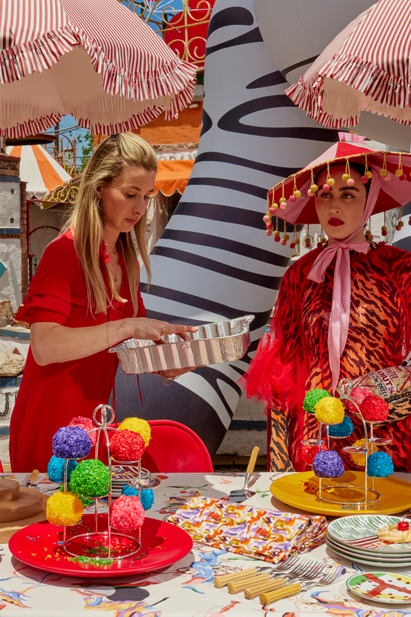 This silver-plated display tower with 12 plates makes friandise, sushi, and canapes look covetable.