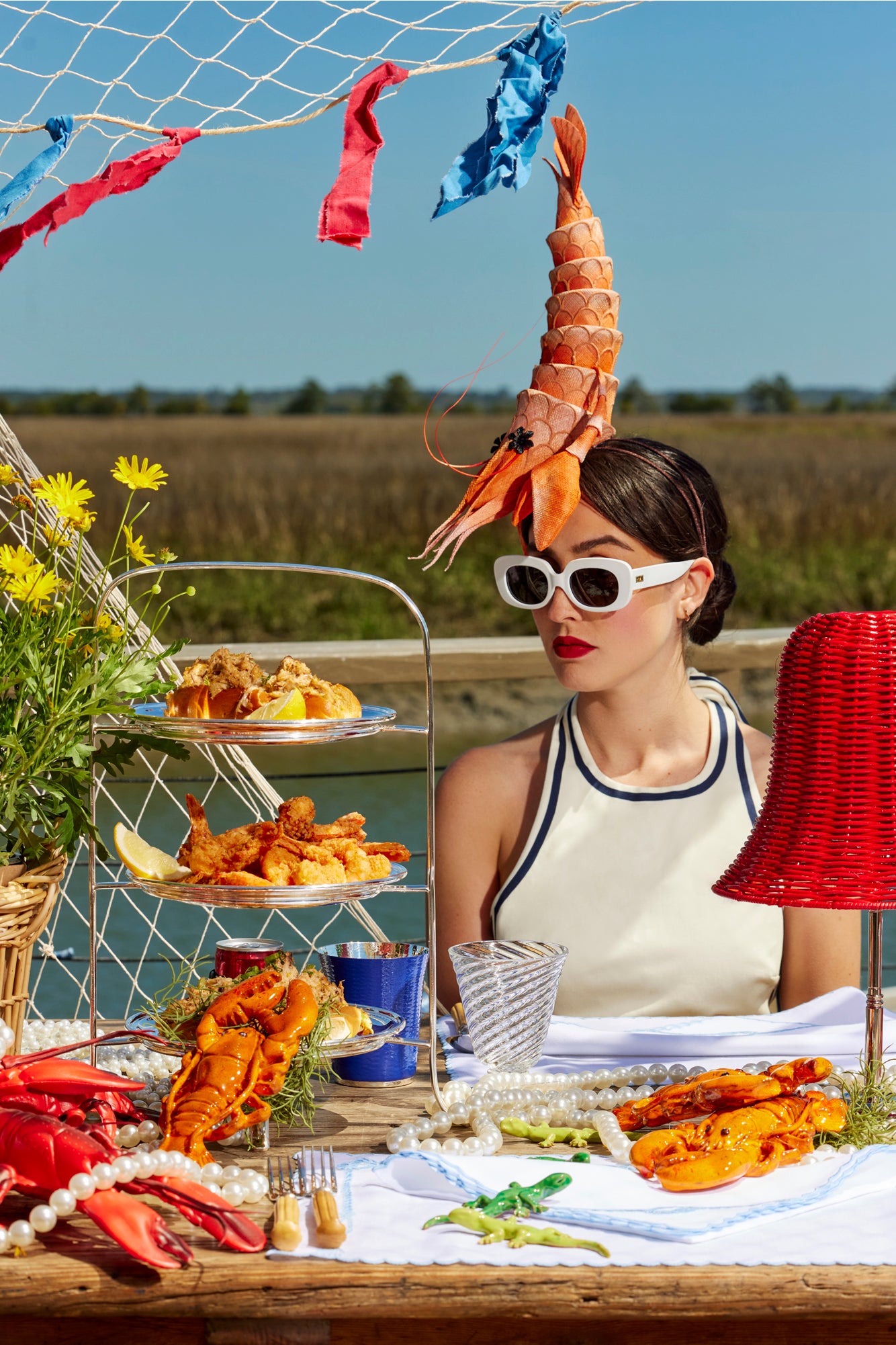 Lobster headband.