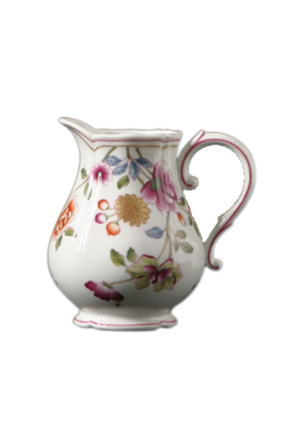Flatware inspired by flowers in the European 1750 “La Primavera” decoupage with the flowers like Japanese and Chinese Imperial Kimono decorations.