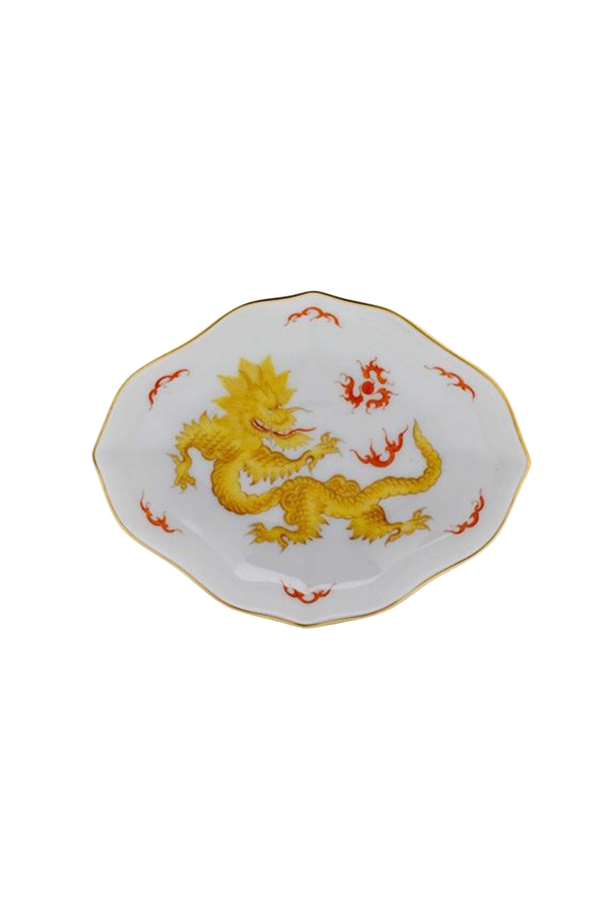 Yellow Dragon Servicing Dishes. The Chinese Ming Dragon is one of Meissen's oldest and most popular designs. It stands for supernatural wisdom, for the spirit of change, for sun, light, and the male power of yang.