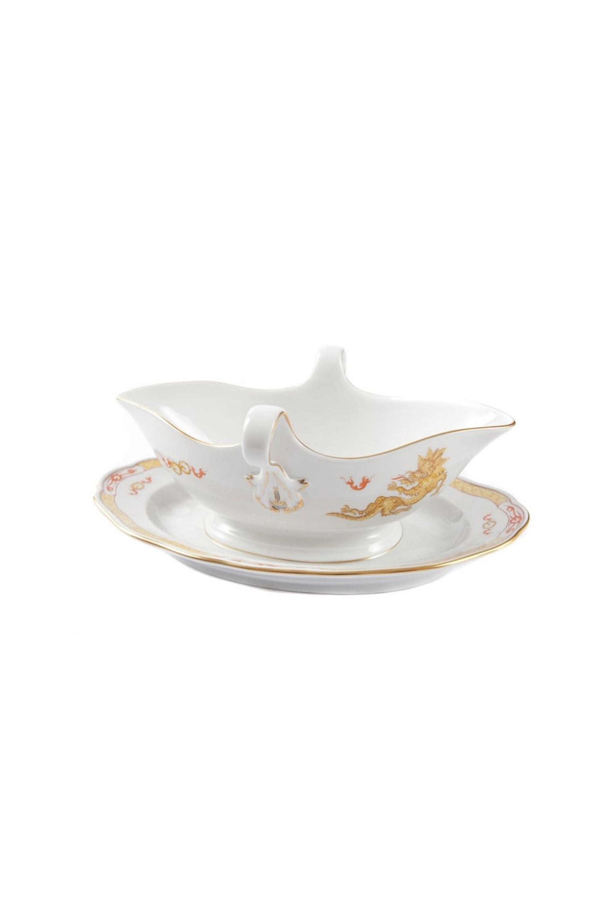 Yellow Dragon Servicing Dishes. The Chinese Ming Dragon is one of Meissen's oldest and most popular designs. It stands for supernatural wisdom, for the spirit of change, for sun, light, and the male power of yang.