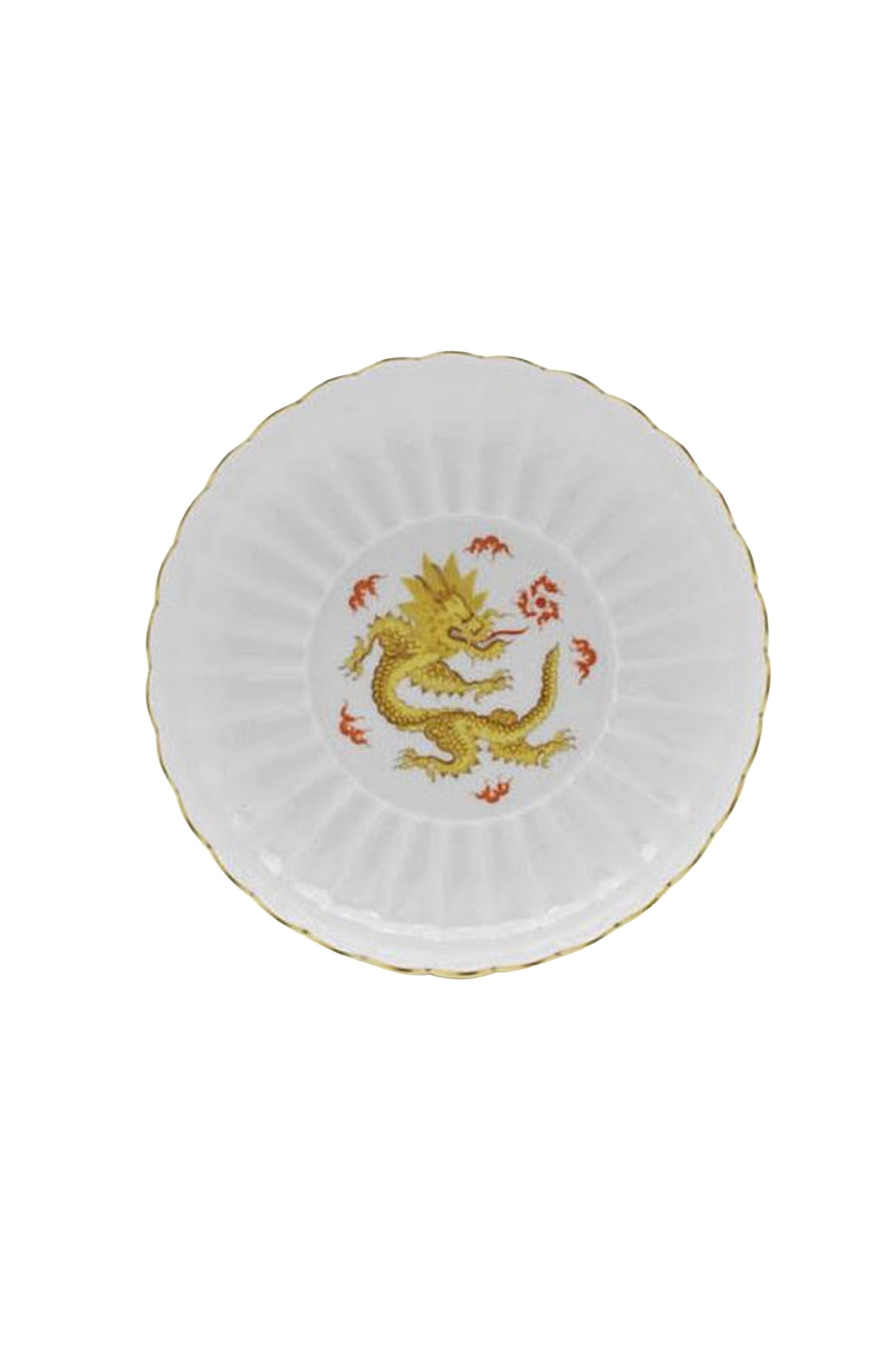 Yellow Dragon Servicing Dishes. The Chinese Ming Dragon is one of Meissen's oldest and most popular designs. It stands for supernatural wisdom, for the spirit of change, for sun, light, and the male power of yang.