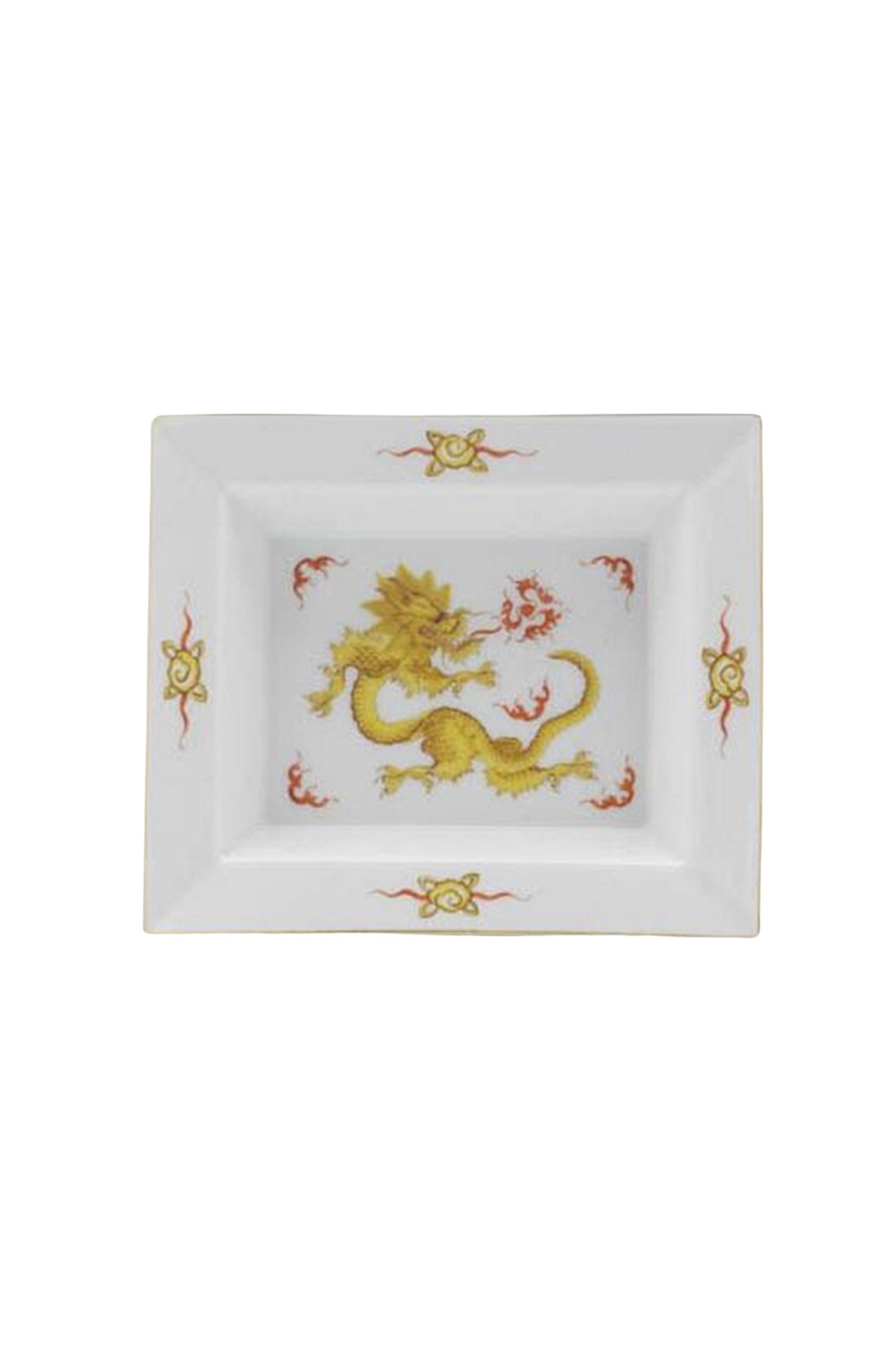 Yellow Dragon Servicing Dishes. The Chinese Ming Dragon is one of Meissen's oldest and most popular designs. It stands for supernatural wisdom, for the spirit of change, for sun, light, and the male power of yang.