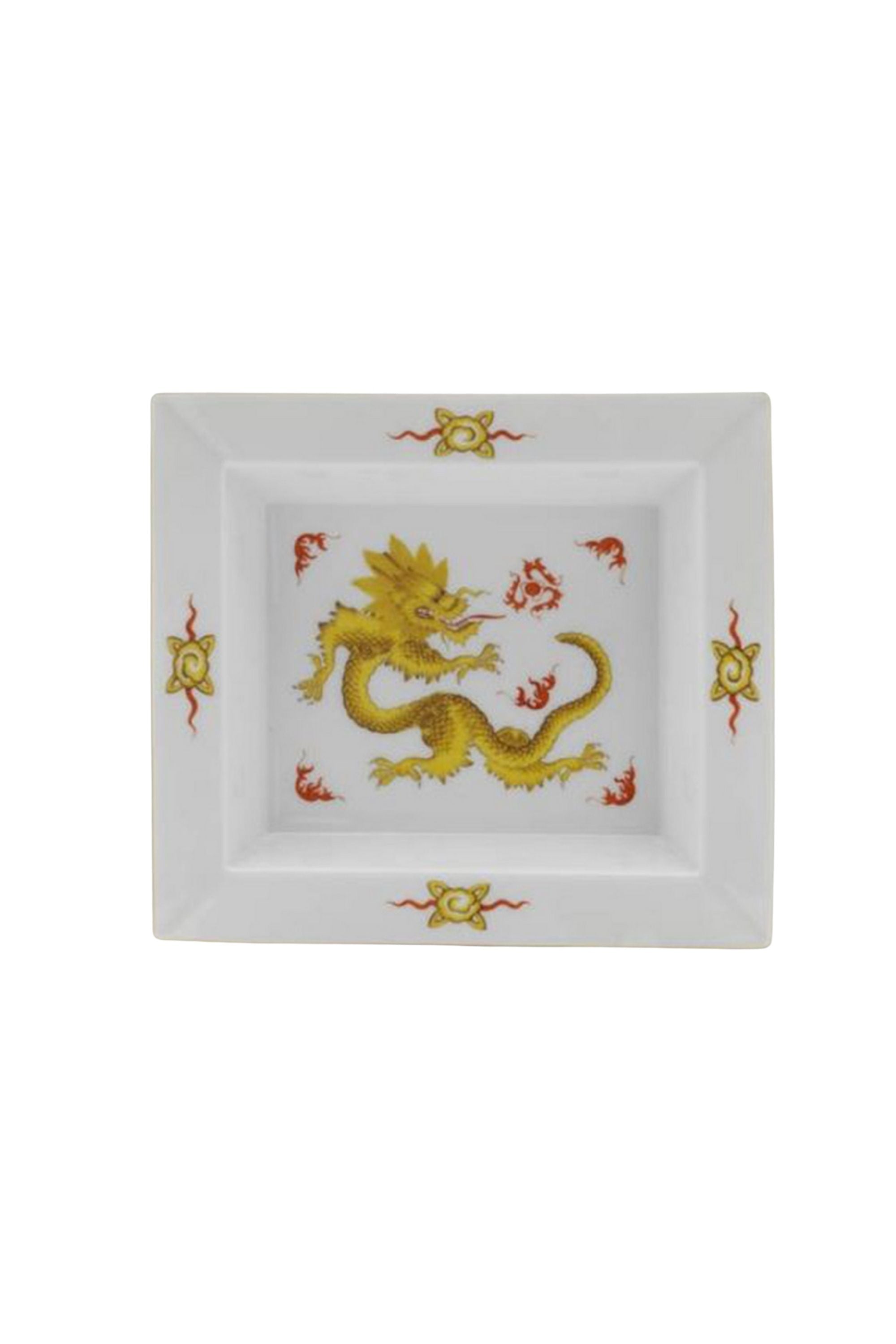 Yellow Dragon Servicing Dishes. The Chinese Ming Dragon is one of Meissen's oldest and most popular designs. It stands for supernatural wisdom, for the spirit of change, for sun, light, and the male power of yang.