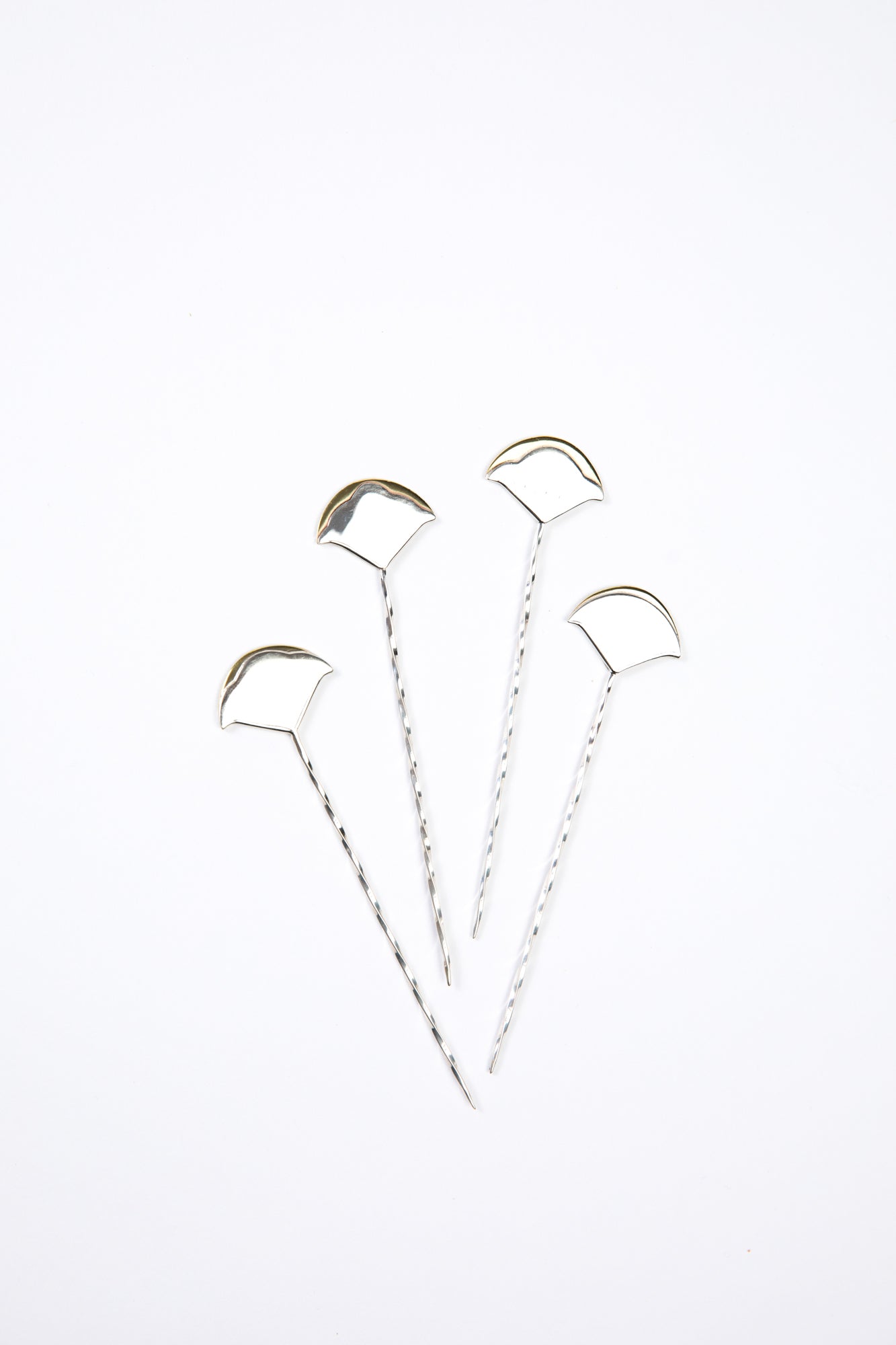 SET OF 4 STERLING COCKTAIL PICKS