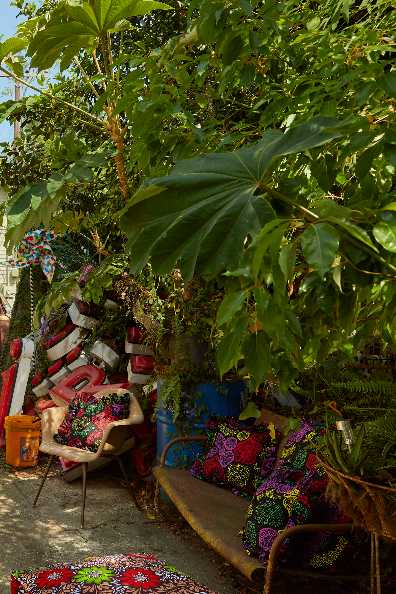 ANKARA MULTI RUFFLED CUSHION.