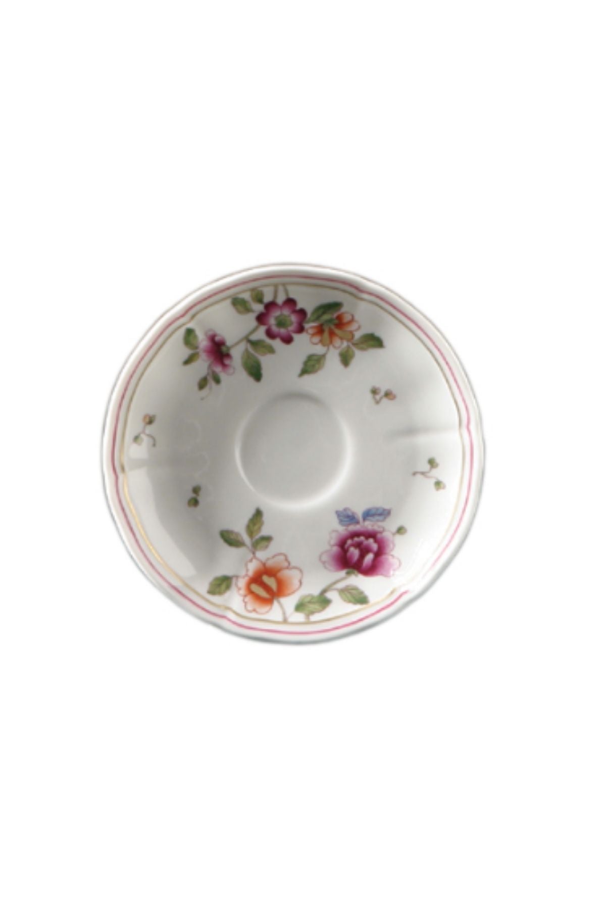 Flatware inspired by flowers in the European 1750 “La Primavera” decoupage with the flowers like Japanese and Chinese Imperial Kimono decorations.