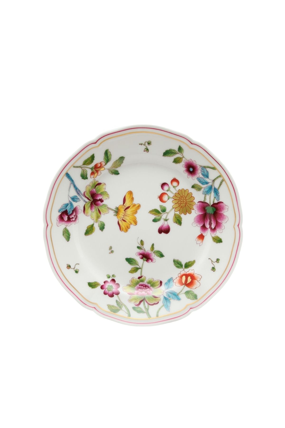 Flatware inspired by flowers in the European 1750 “La Primavera” decoupage with the flowers like Japanese and Chinese Imperial Kimono decorations.