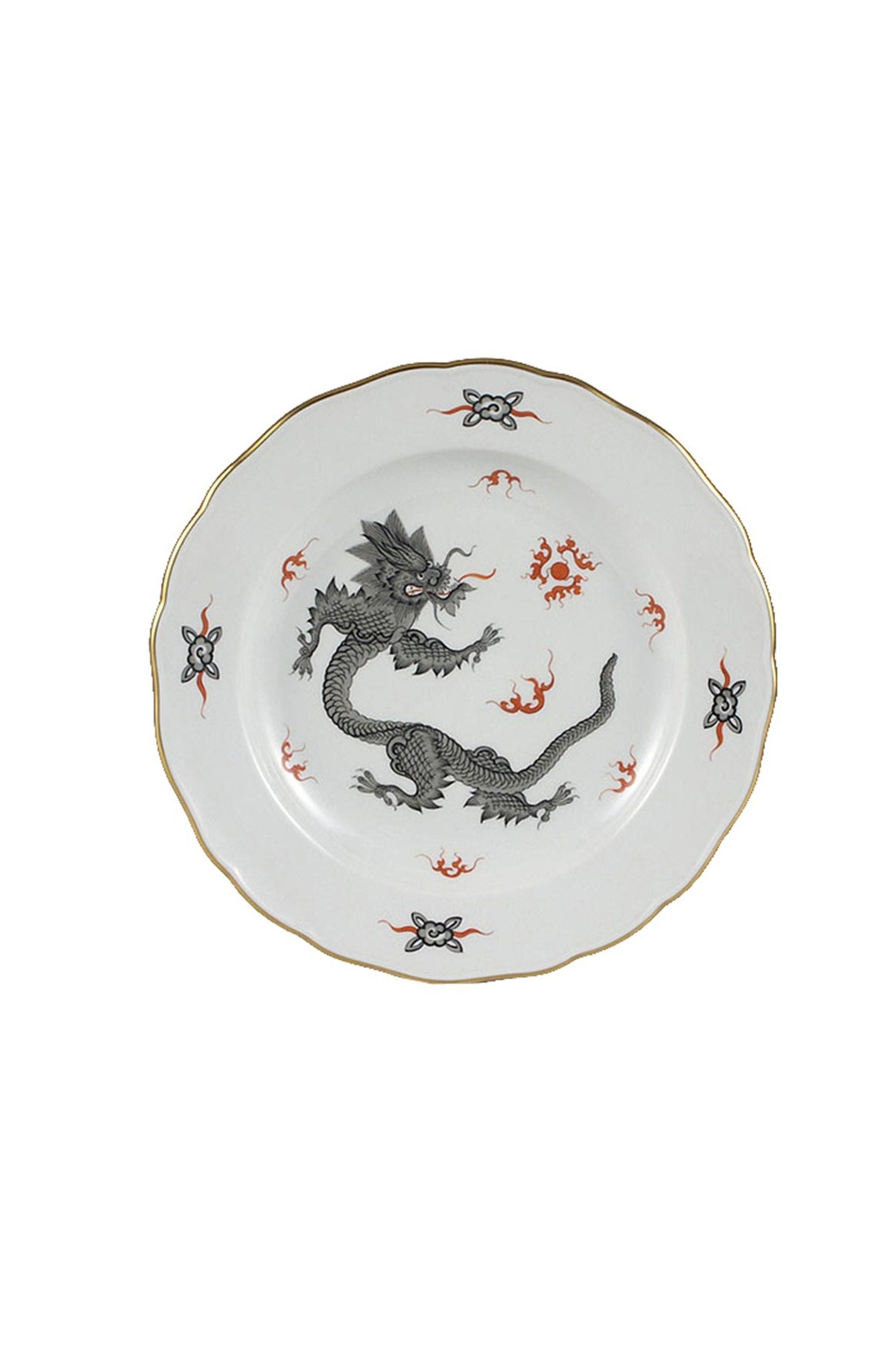 Black Dragon Dinnerware. The Chinese Ming Dragon is one of Meissen's oldest and most popular designs. It stands for supernatural wisdom, for the spirit of change, for sun, light, and the male power of yang.