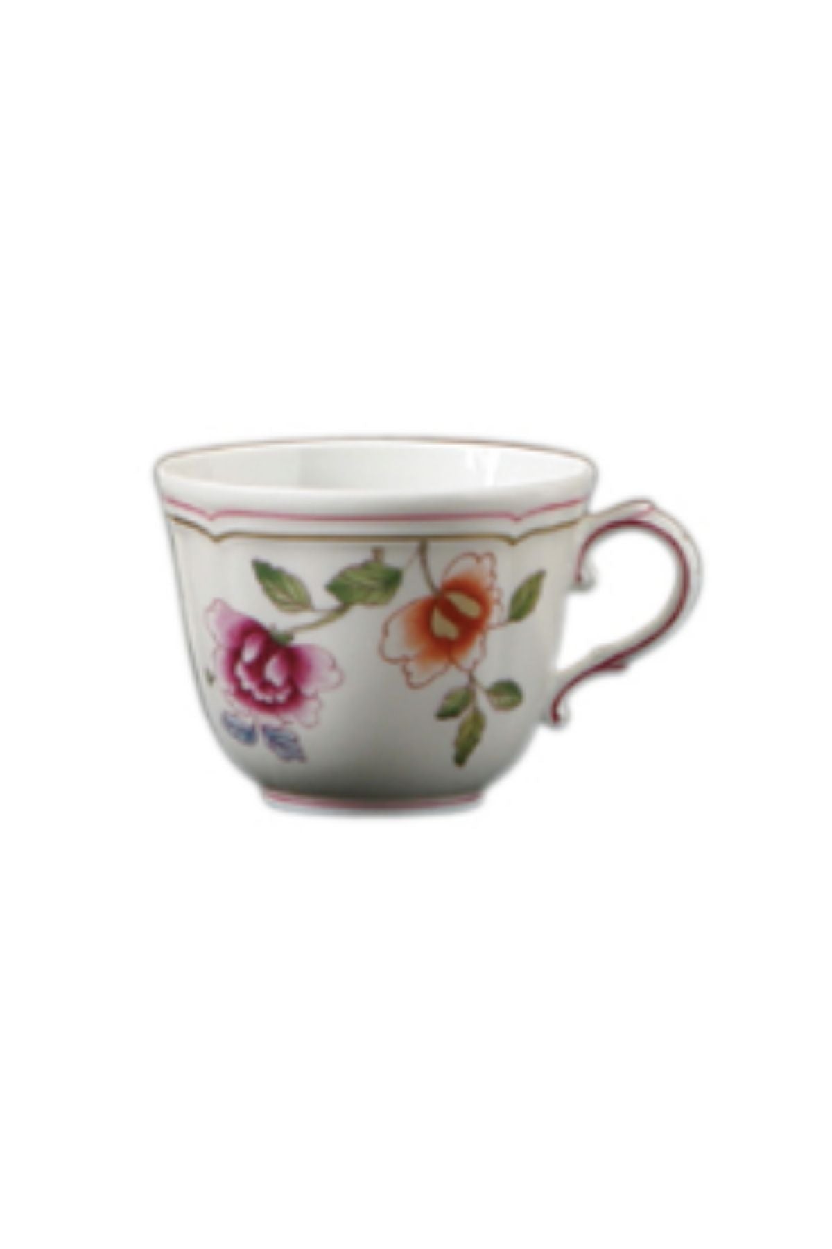 Flatware inspired by flowers in the European 1750 “La Primavera” decoupage with the flowers like Japanese and Chinese Imperial Kimono decorations.